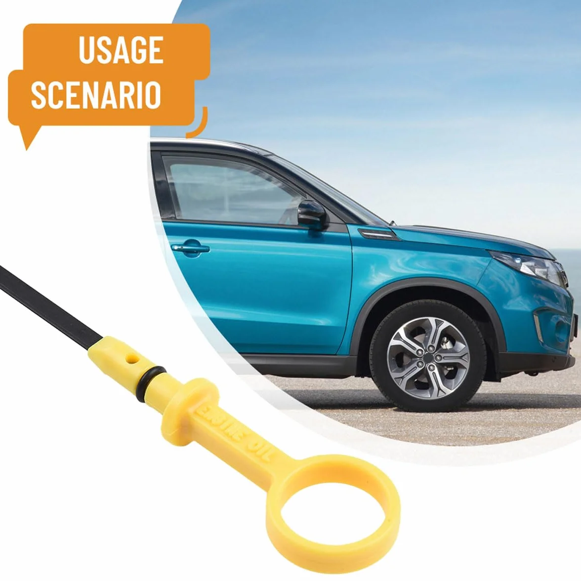 Indicatore del Livello Olio Motore 16910-80A00 per Suzuki Grand Vitara 2000-2010 Jimny 1.3L 4 Cilindri M13A DOHC 56cm