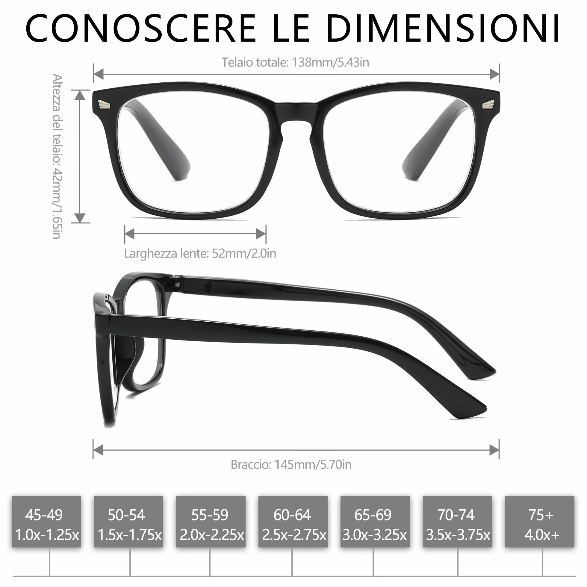 Occhiali da lettura donna protezione luce blu 3 paia