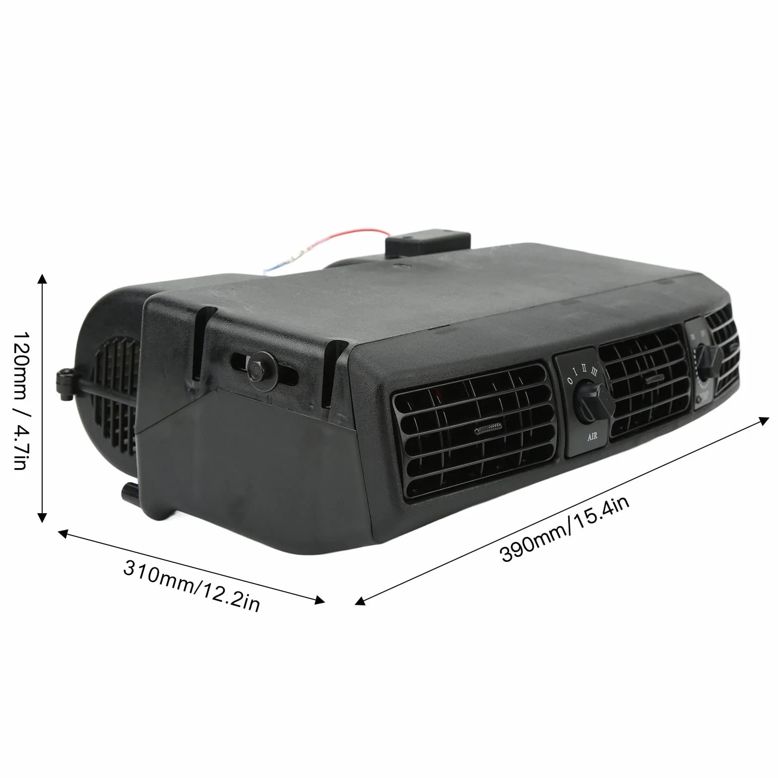 Evaporatore Universale 360CFM 12V per Condizionatore d'Aria Sotto il Cruscotto per Camper Furgoni