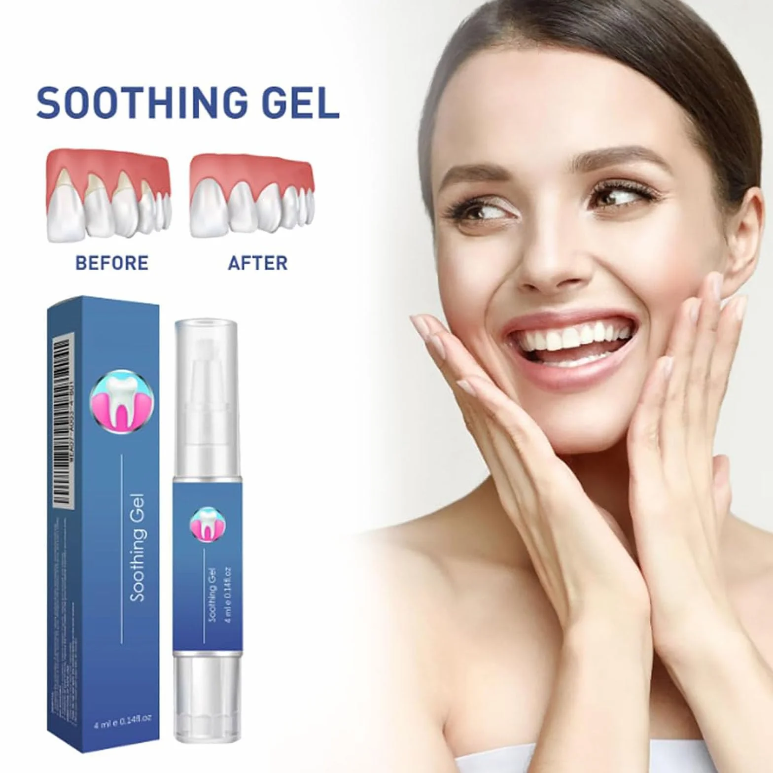 GumEase Gum Gel riparazione denti gengive lenitivo istantaneo penna essenza alito fresco igiene orale