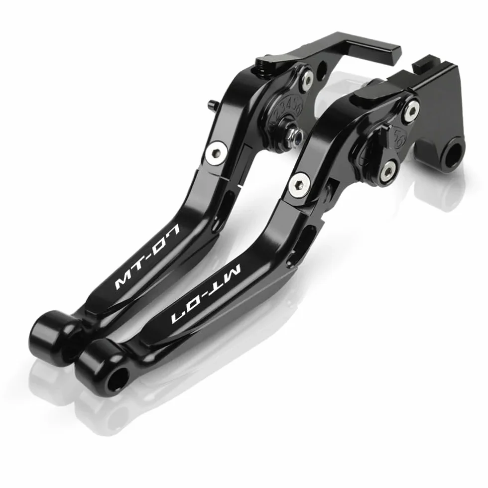 Leva Frizione Freno CNC Pieghevole Regolabile per MT07 MT 07 FZ07 2014-2021 Nero