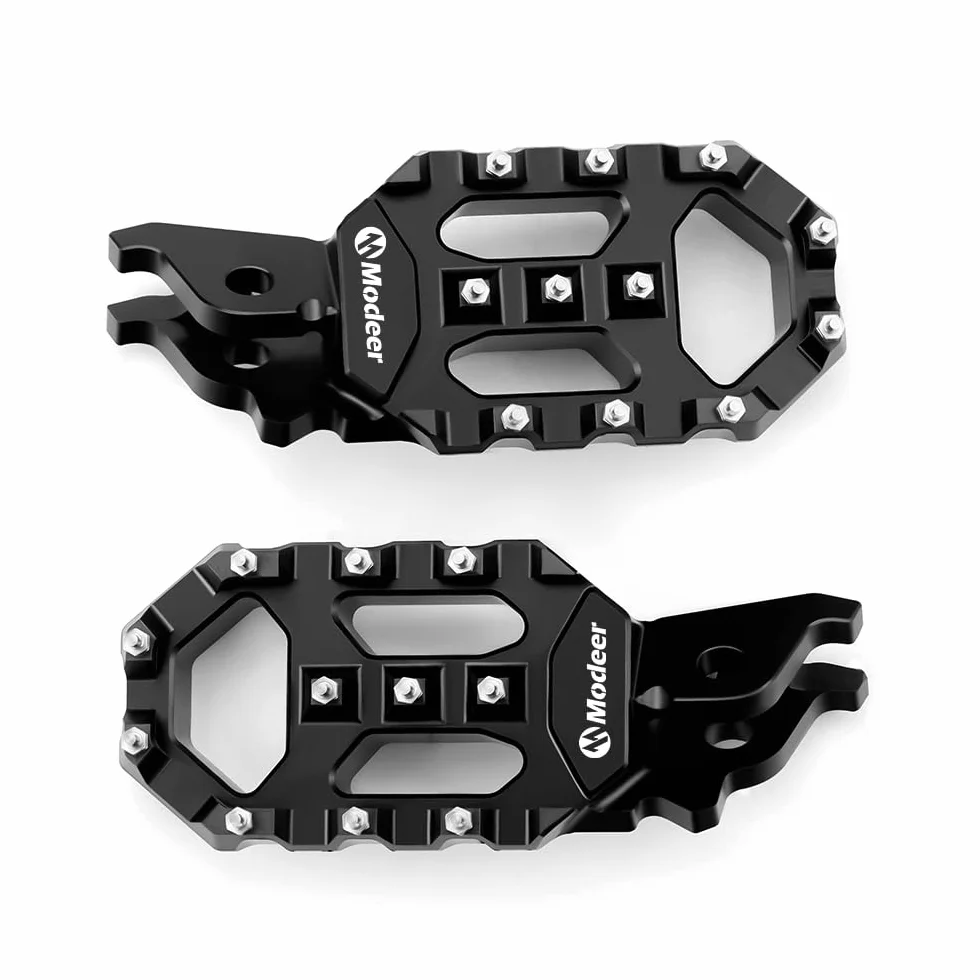 Modeer Pedane Offroad Moto per CRF 1000L Africa Twin CRF 450R XL750 Transalp 2025 (nero)