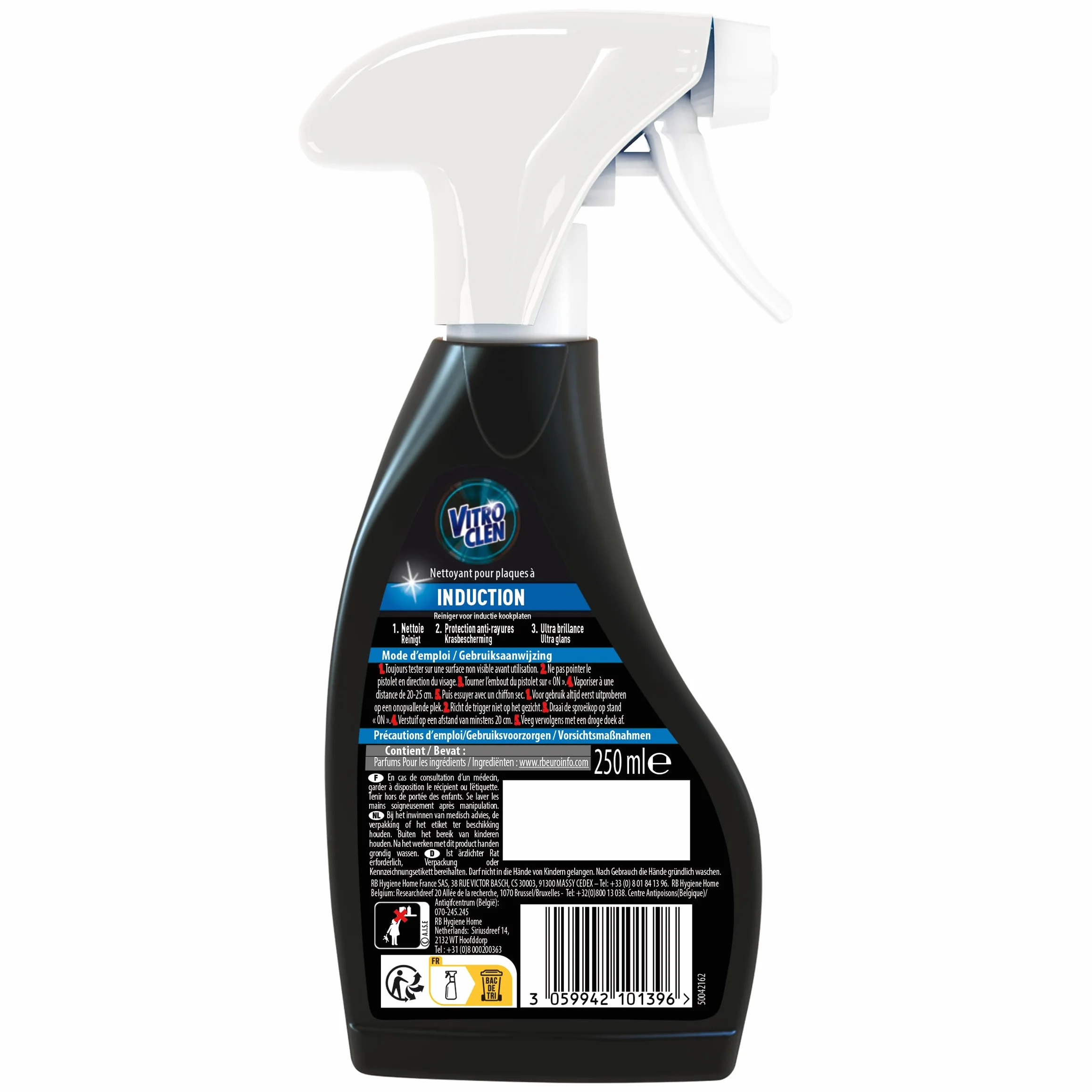 Vitroclen Spray detergente piastra induzione 250 ml antigraffio ultra lucente