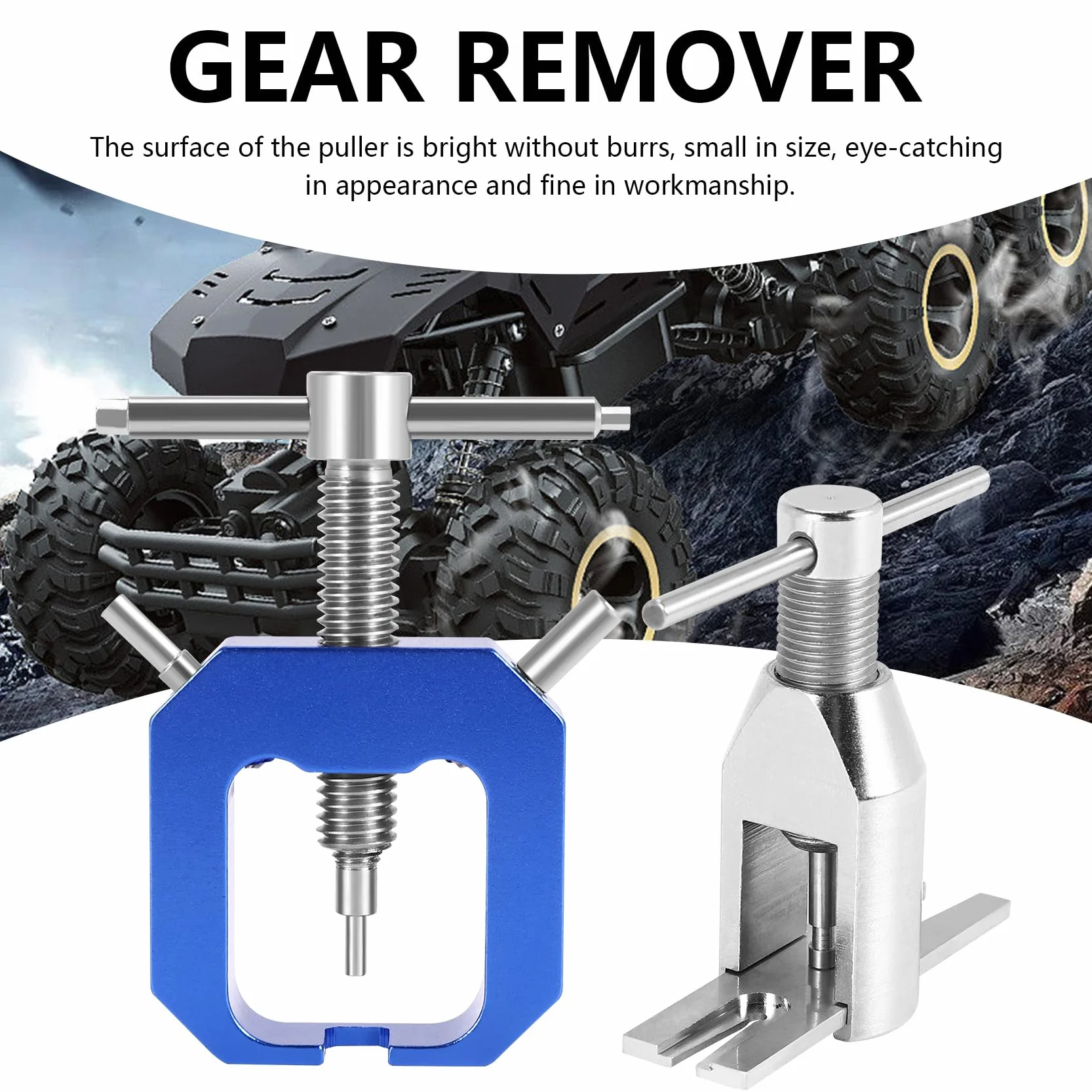 Set di 2 Attrezzi per la rimozione pignone Motore Rc estrattore Ruota dentata Strumento Universale per Il pignone