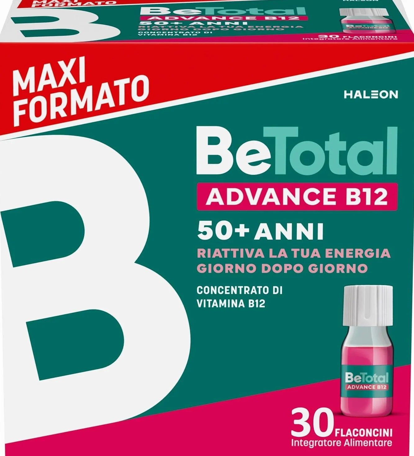 Be-Total Advance B12 Integratore Alimentare Vitamina B12 30 Flaconcini