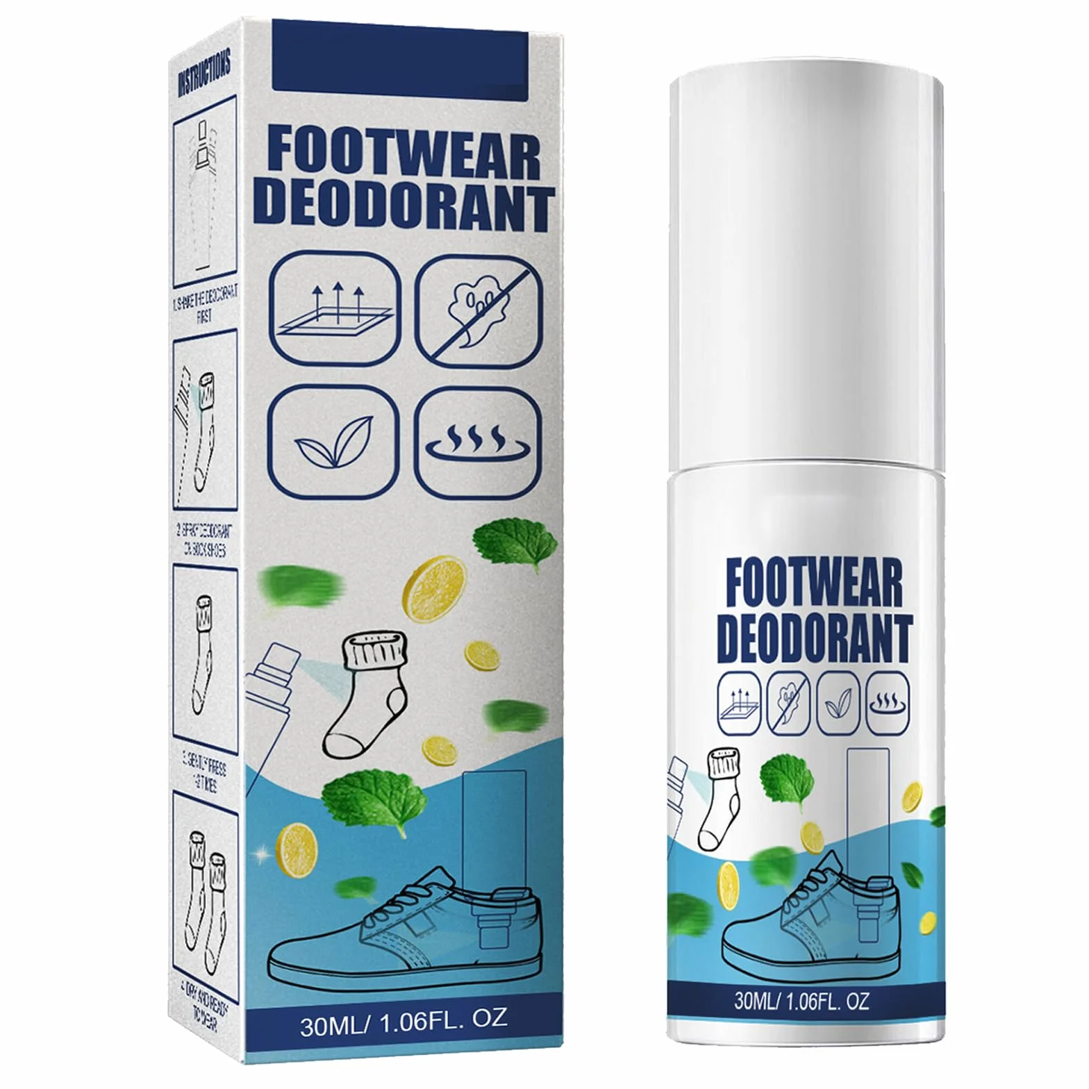 Deodorante Spray Antiodore Per Scarpe Elimina Odore Extra Forte