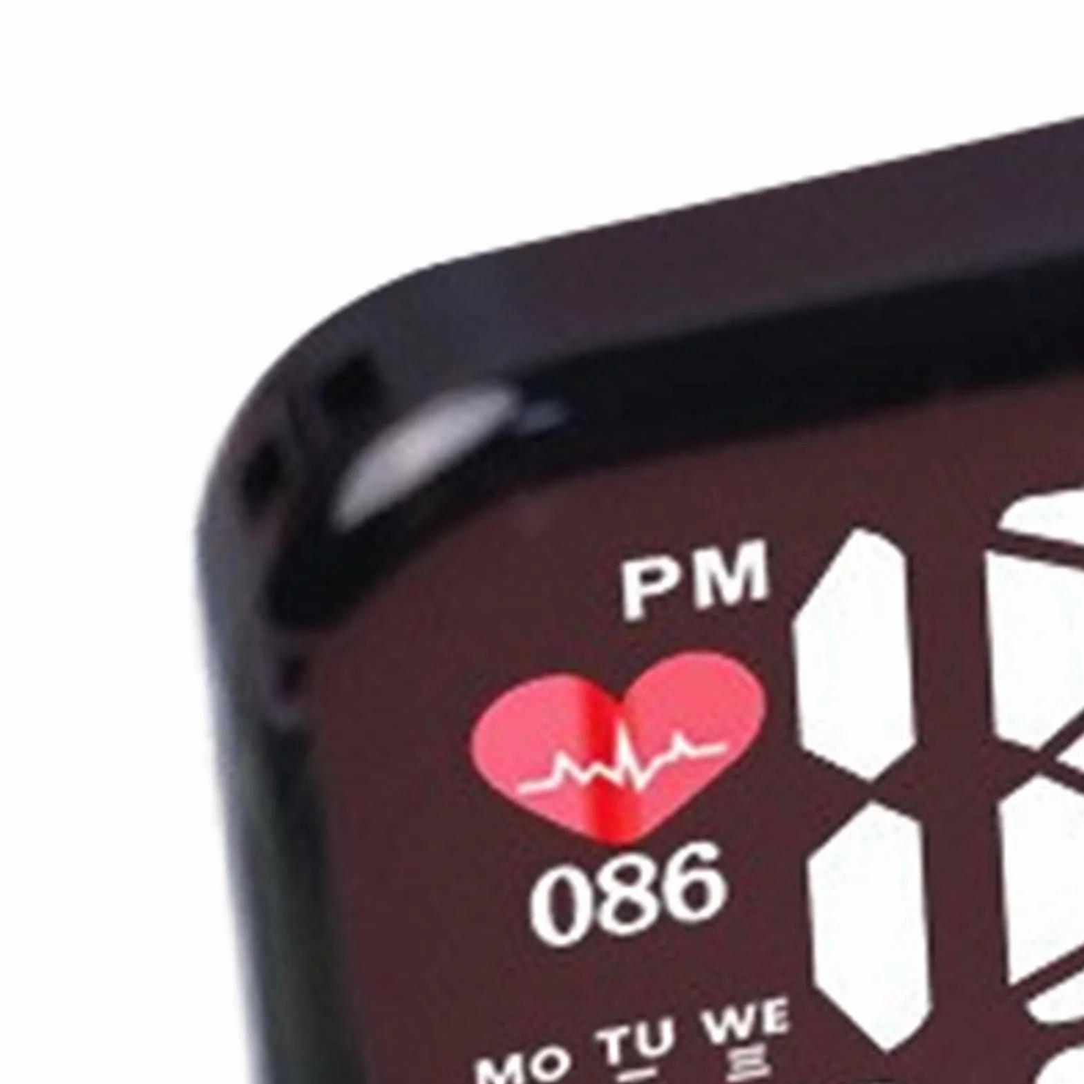Mini orologio per auto, impermeabile, orologio digitale da cruscotto autoadesivo da 2 cm, per auto, camion, SUV, camper, bicicletta, barca, gadget per interni del veicolo, display intelligente HD per
