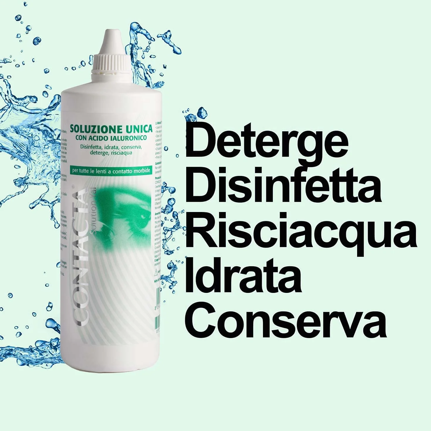 Contacta Solution Yal Soluzione Unica per Lenti a Contatto con Acido Ialuronico 360 ml