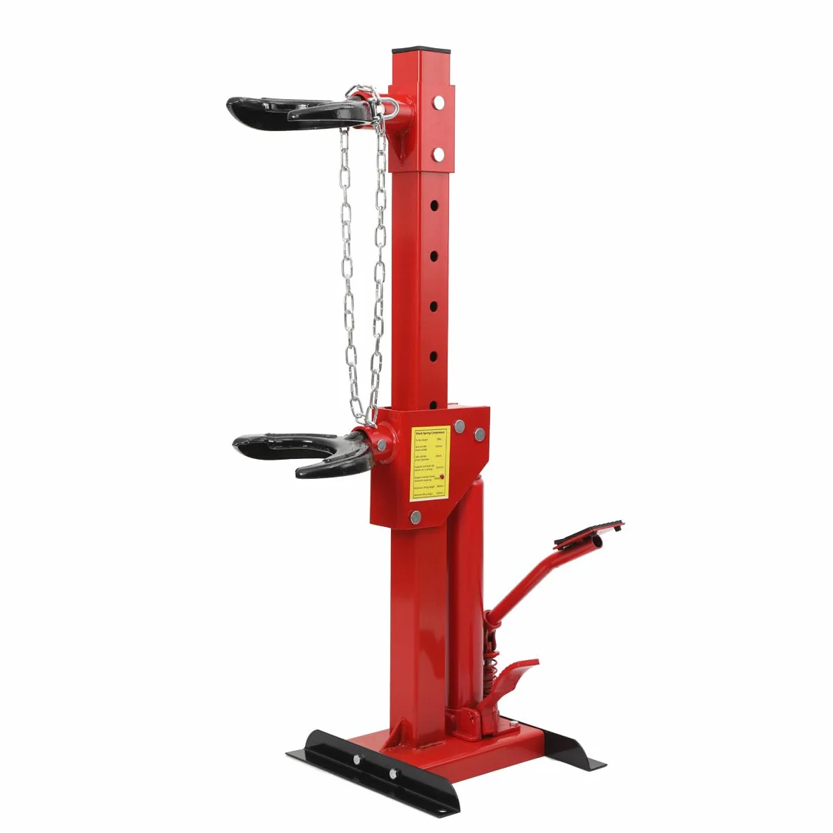 Compressore a Molla Cilindro Idraulico per Auto, SUV, Camion Leggeri, capacità Fino a 3 Tonnellate, Altezza Regolabile (495-820mm), Design con Pedale, Tenditore Idraulico Sicuro e Stabile