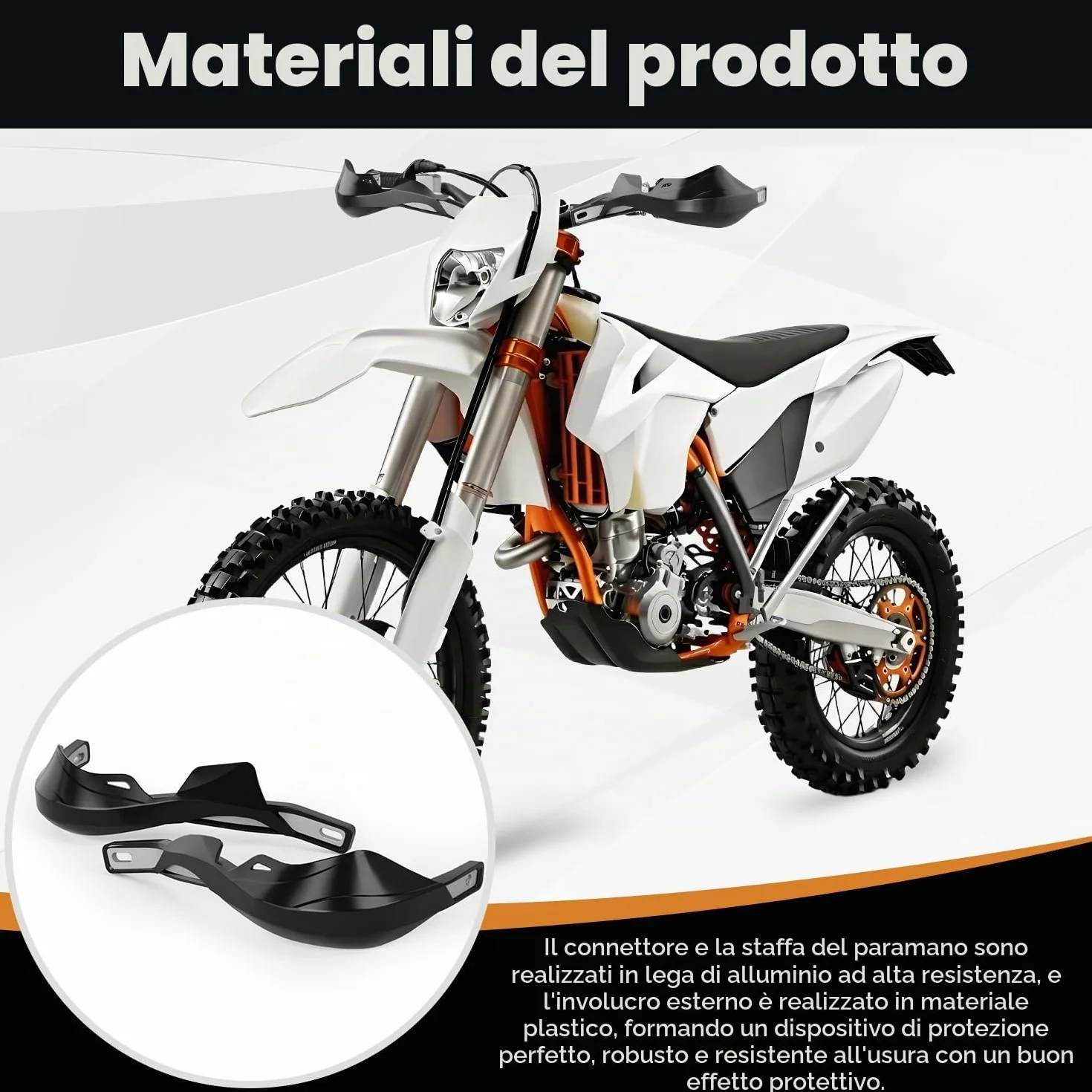 Paramani Moto Alluminio per Manubrio 22 mm 28 mm Surron Talaria Sting Beta 50 CRF XR YZF XC KX 125 150 250 300 Ebike Quad Pit Bike Motocross Enduro Nero