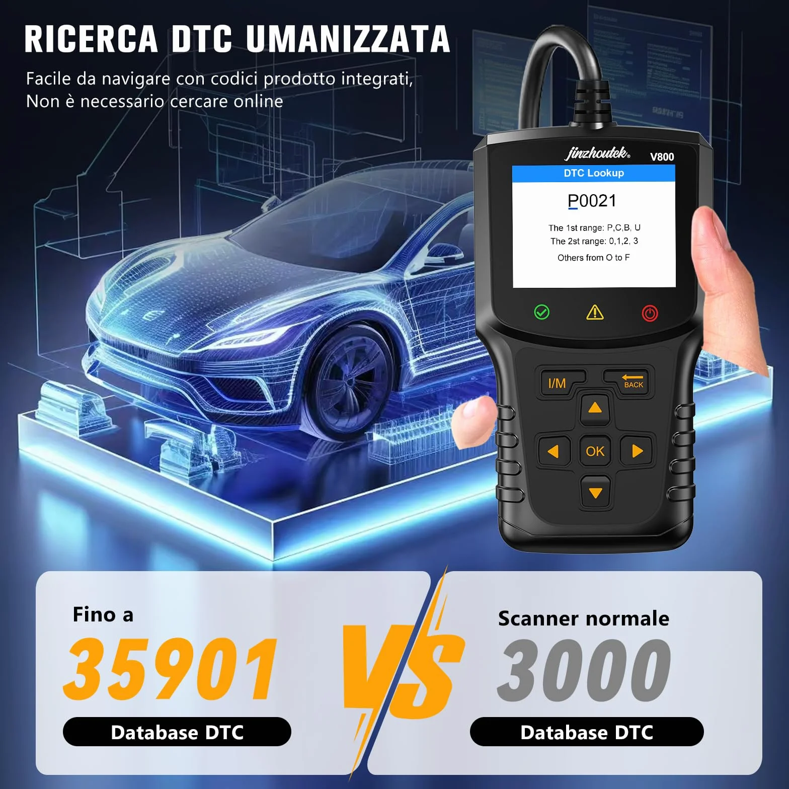 OBD2 Scanner Diagnostico Auto Multimarca Professionale Compatibile BMW Ford VW Audi