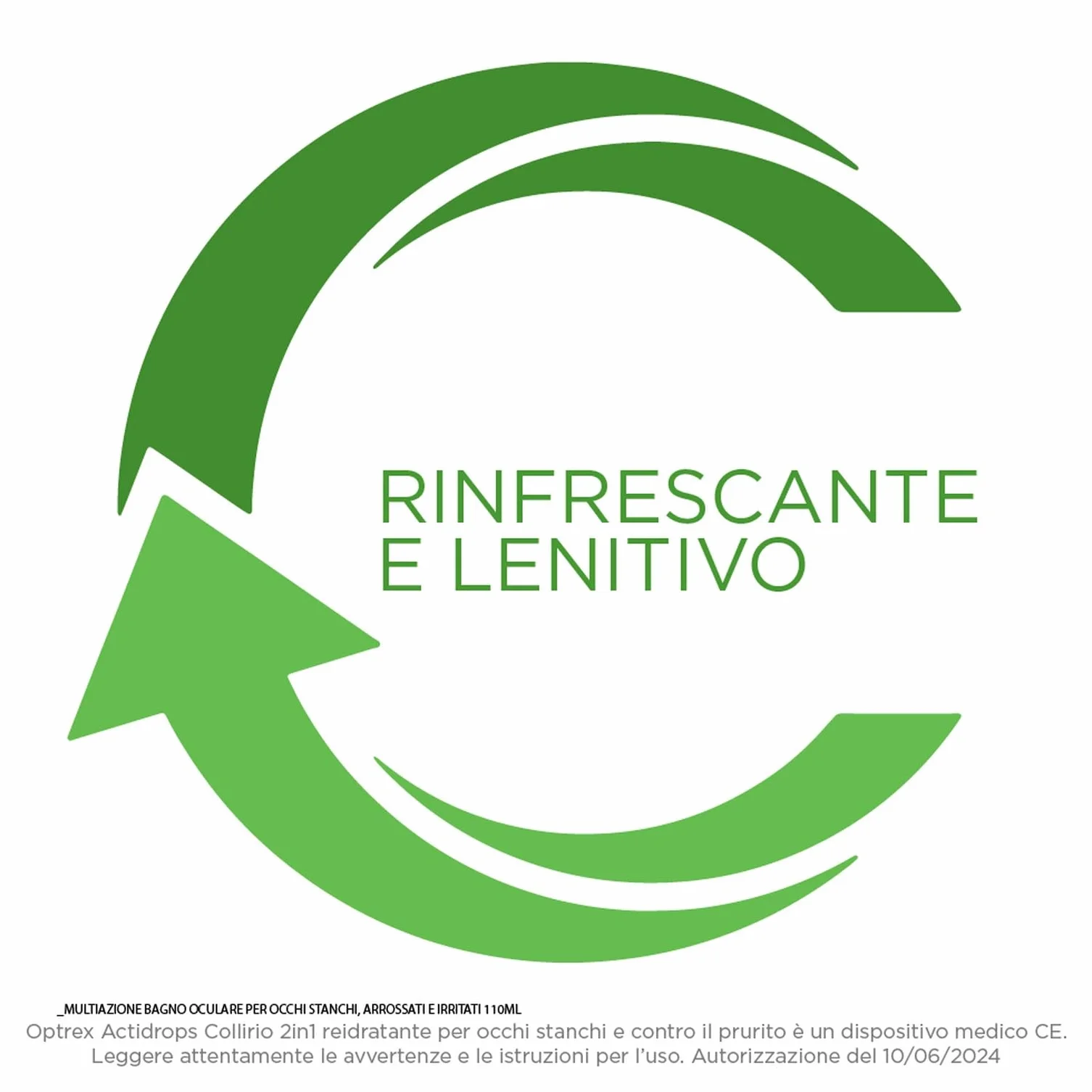 Optrex ActiDrops 2in1 Collirio Rinfrescante e Lenitivo per Occhi Secchi e Stanchi 10 ml