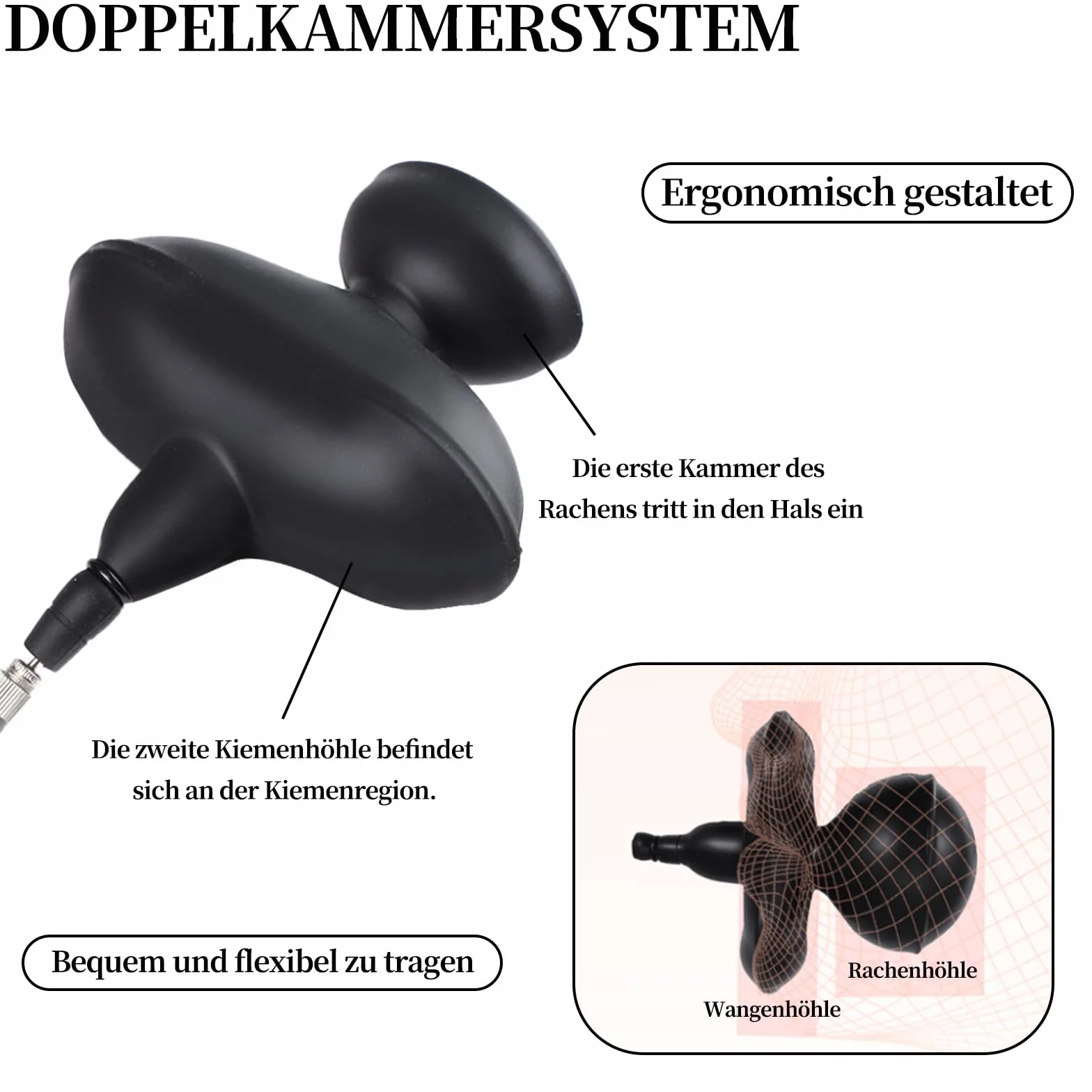 Bavaglio gonfiabile in silicone per BDSM fetish mouth gag ball