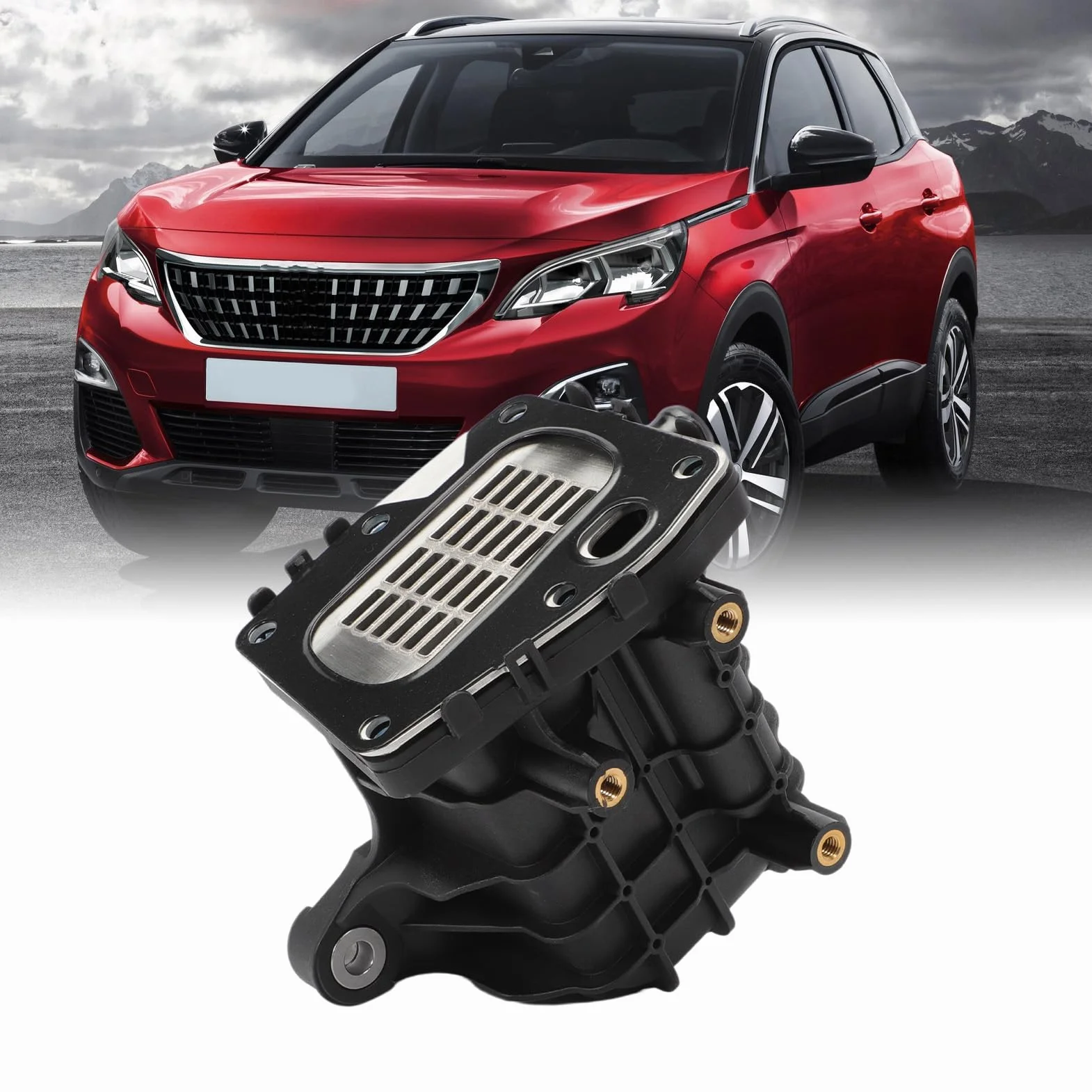 FanPaYY EGR - Alloggiamento di raffreddamento con guarnizione compatibile con 308 508 Expert Boxer C4 C5 S-MAX Galaxy Mondeo 9807593080