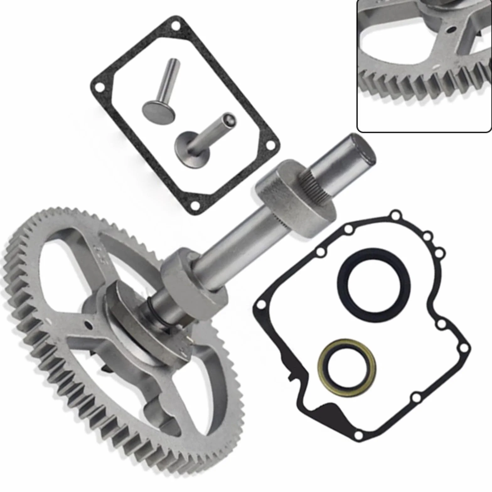 Kit albero a camme 7 pezzi per riparazione motore tosaerba compatibile 793880 84005207