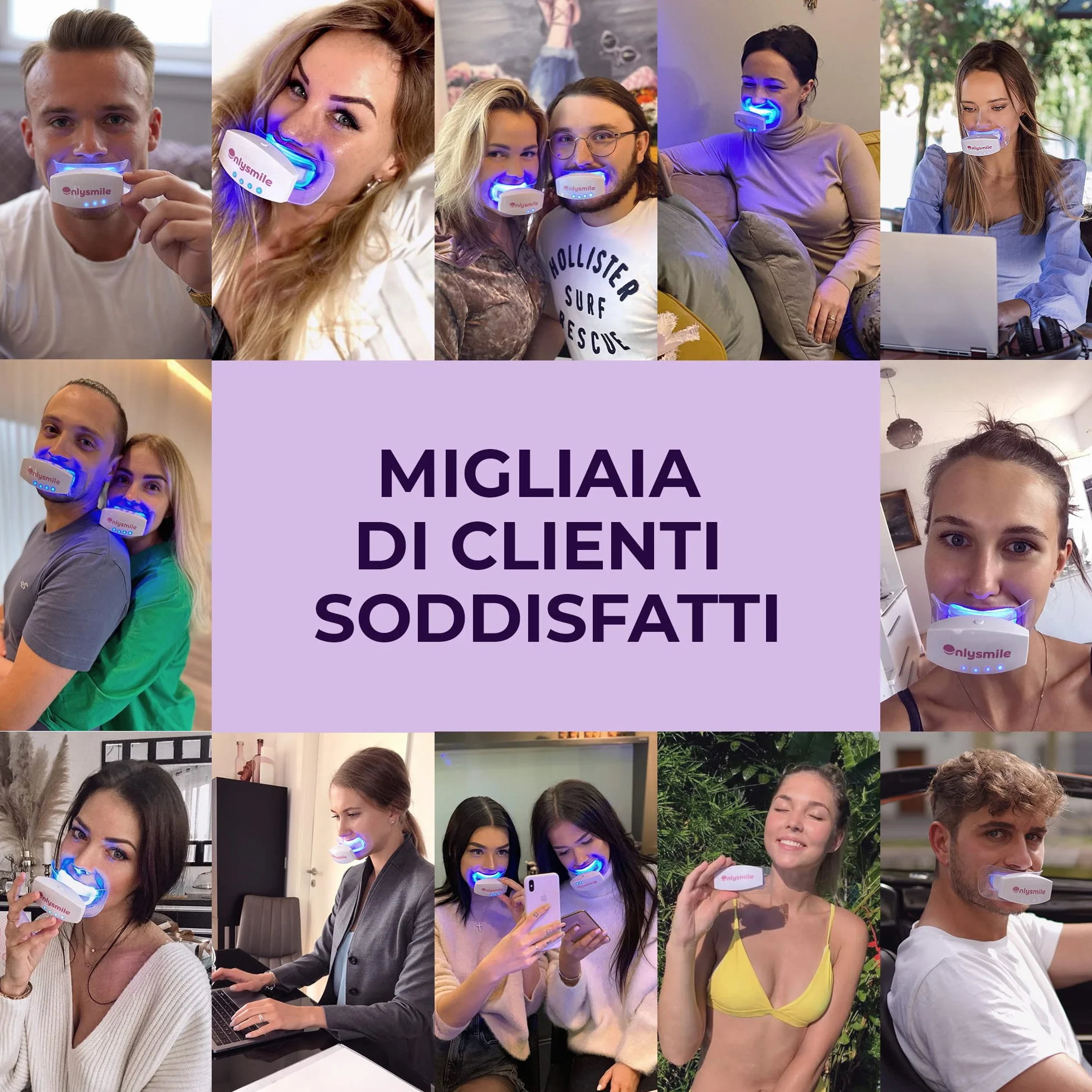 OnlySmile Gel Sbiancante Denti 2 Pezzi Sbiancamento Immediato