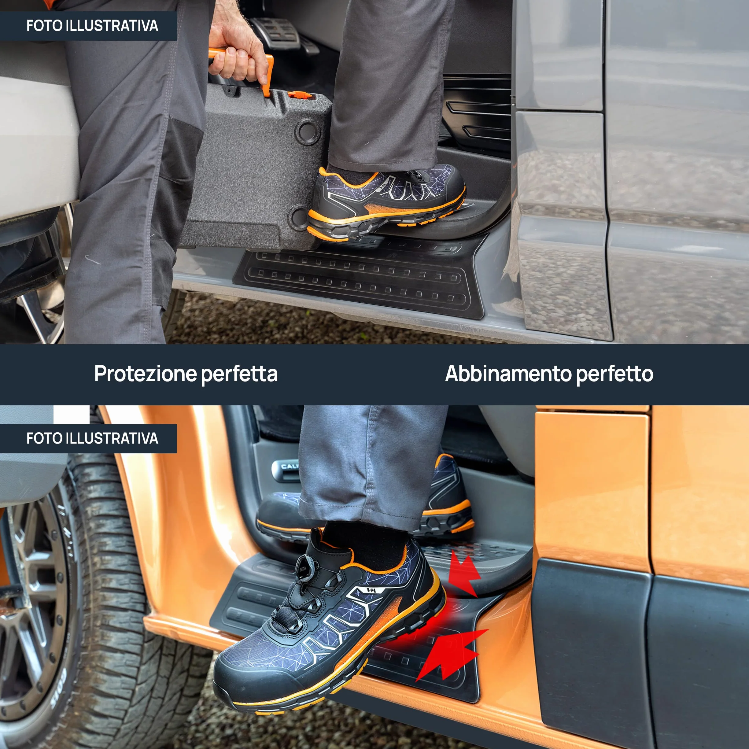 CHROMEMASTER | Rivestimenti Protettivi Battitacco, Compatibili con Opel Movano 2010-2022 | Poliuretano, Nero Opaco | I Rivestimenti Proteggeranno i Battitacco Tua Auto da Graffi e Danni