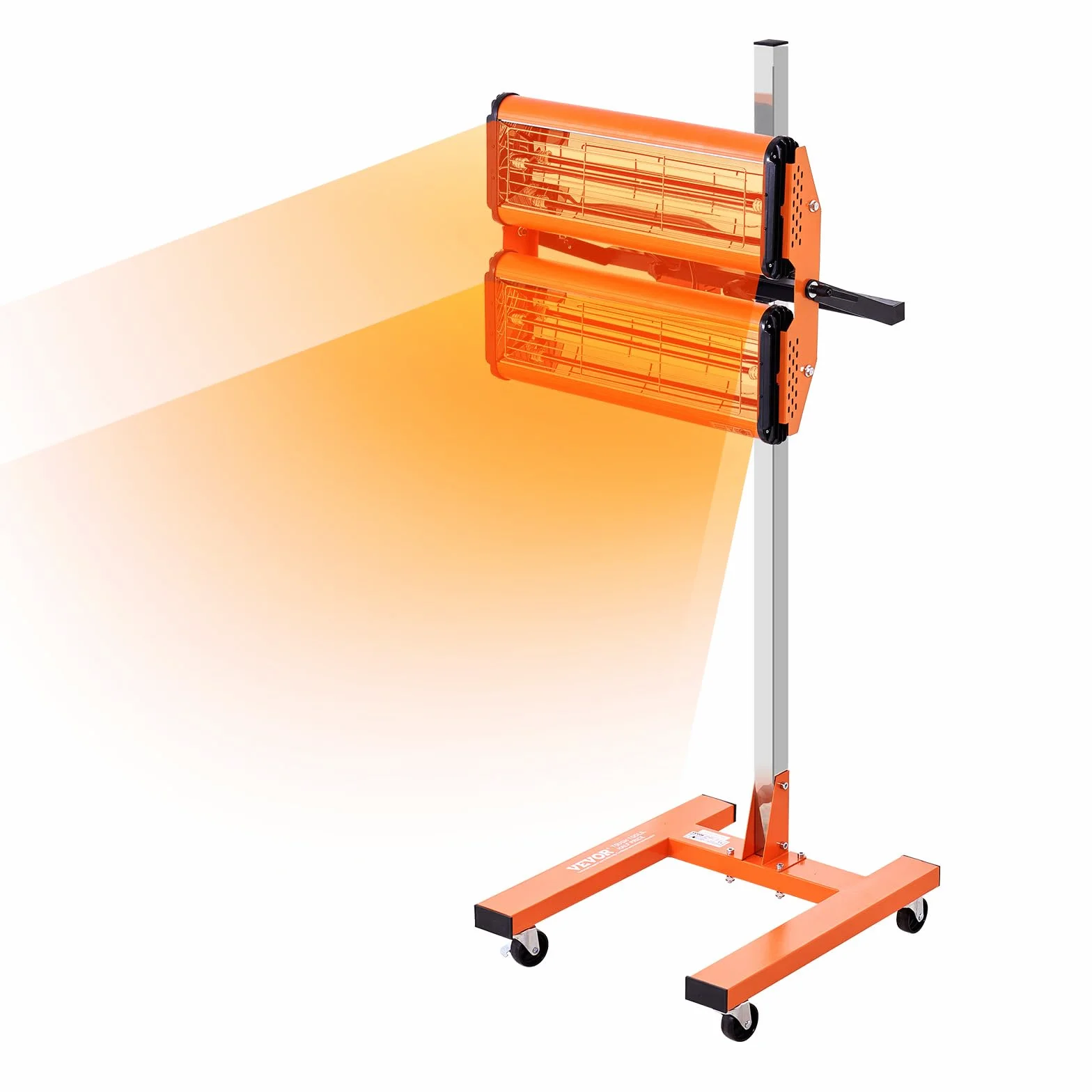 VEVOR Lampada Polimerizzante a Infrarossi 2200 W Temporizzazione 1-60 Minuti Lampada Polimerizzante per Auto con Riscaldamento Automatico con Staffa, per Area di Cottura 0,48 ㎡ per Riparazione in Loco