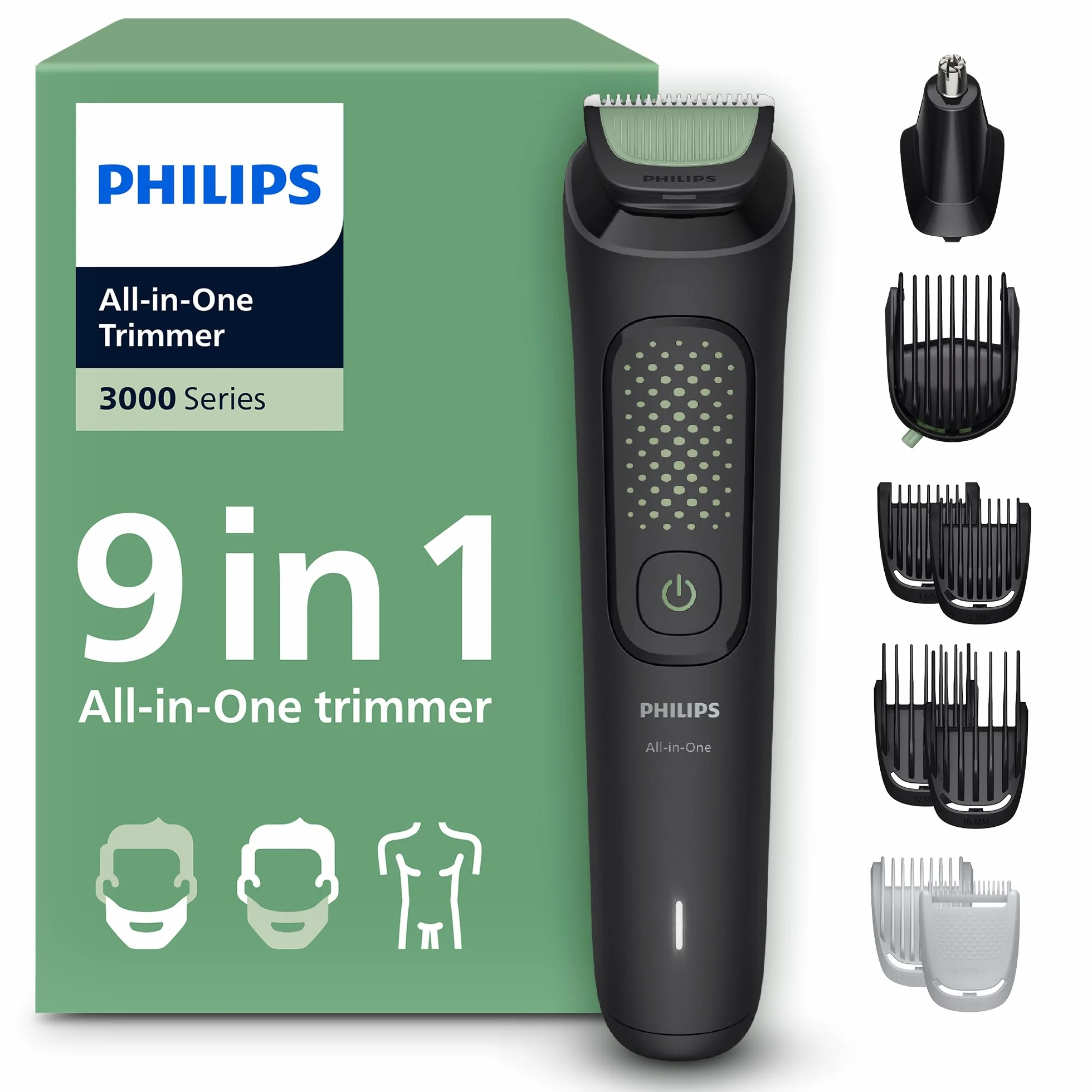 Philips Multigroom Serie 3000 9 in 1 Rifinitore Barba Capelli Corpo MG3946/15