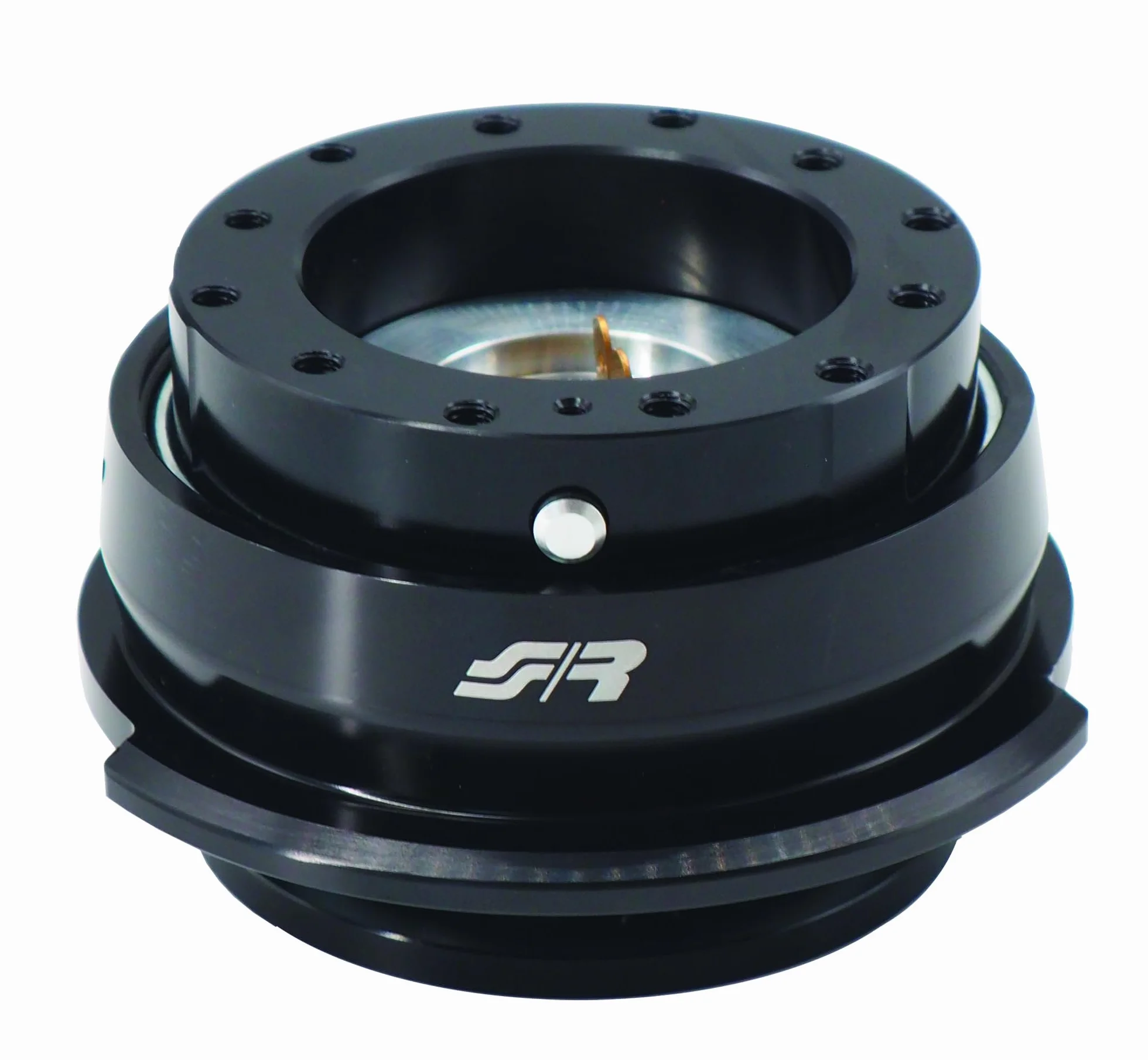 Simoni Racing Distanziale Universale da Volante con sgancio rapido, alluminio nero QR/4