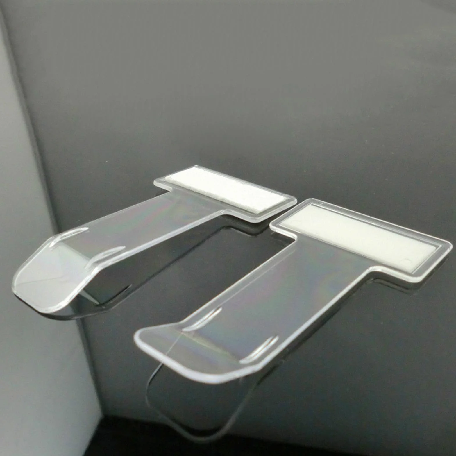 Adesivo Porta Parabrezza 2 Pezzi Porta Cartelli Parcheggio Disabili Clip Biglietti Auto