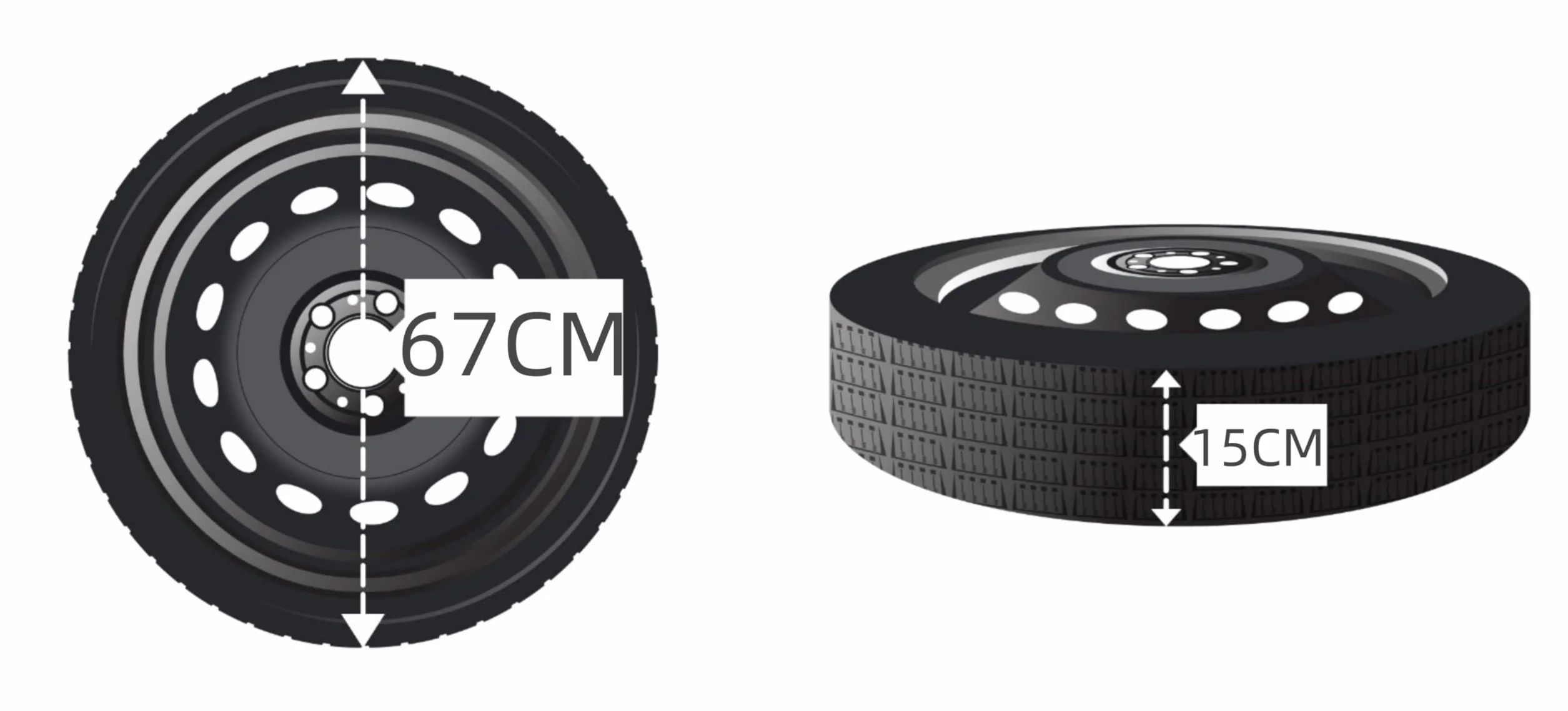 D'Angelo Kit Ruotino di Scorta 17" 135/90R17 do Audi Q3, Skoda Kodiaq, Cupra Formentor, VW Tiguan
