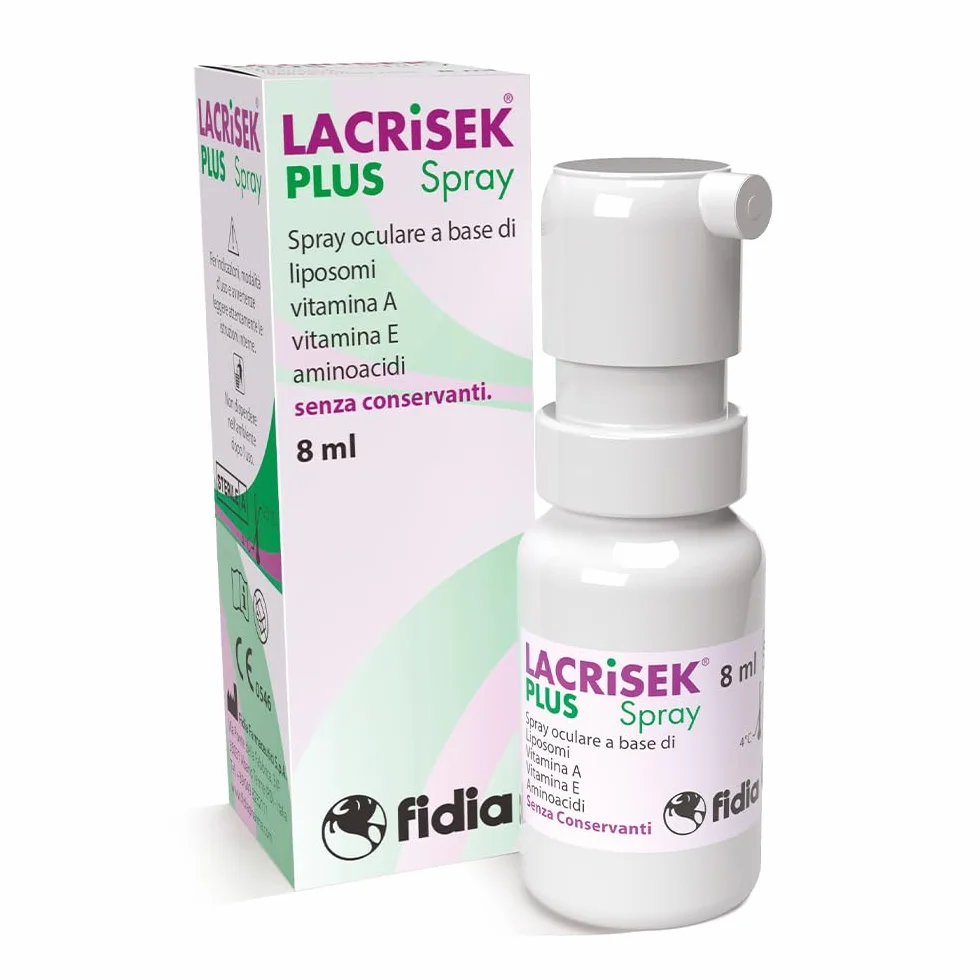 Fidia Farmaceutici Lacrisek Plus Spray Oculare Liposomi Vitamina A E Aminoacidi 8 ml