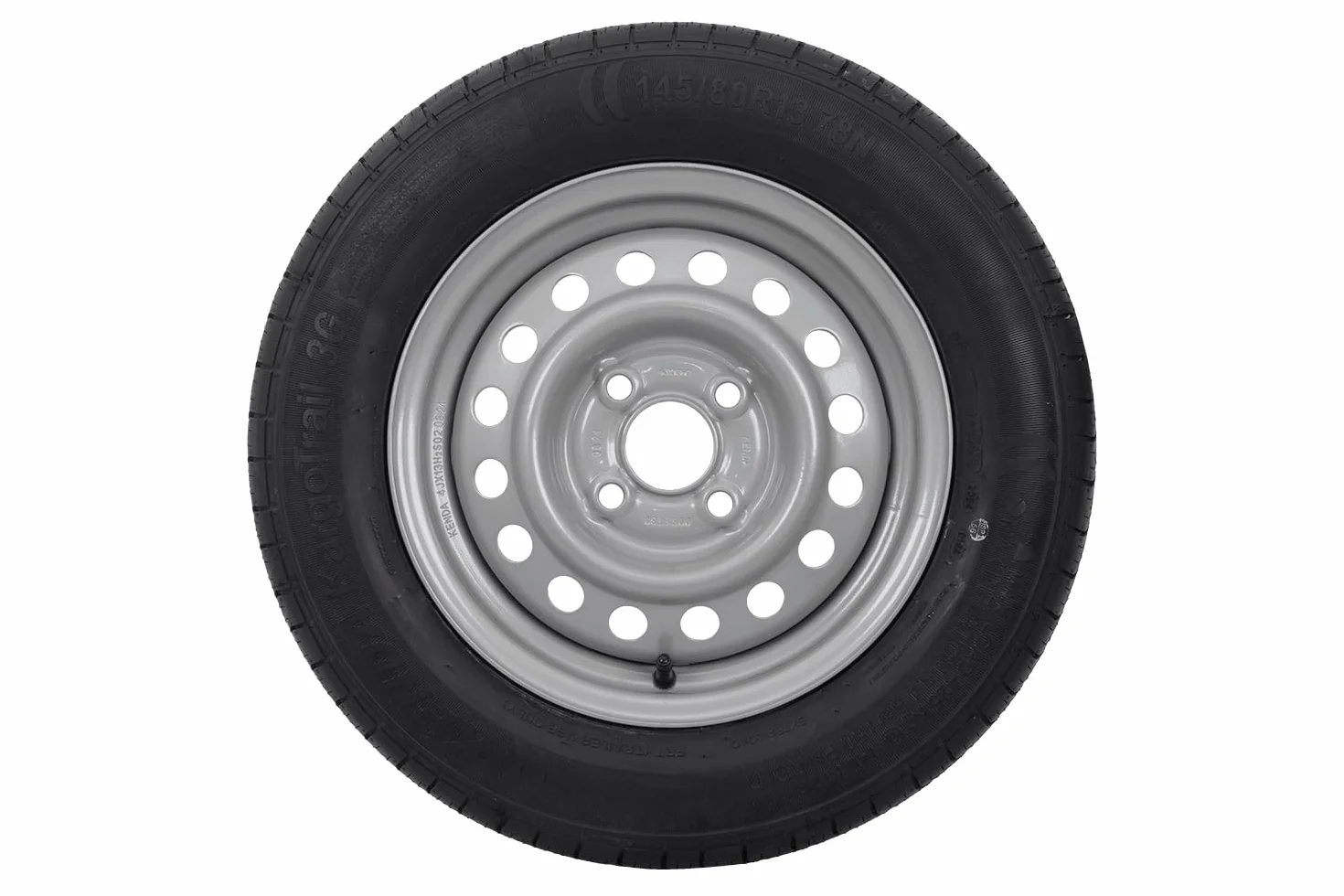 Kenda - Ruota completa per rimorchio, 13 pollici, 145/80, 4 x 100 cm