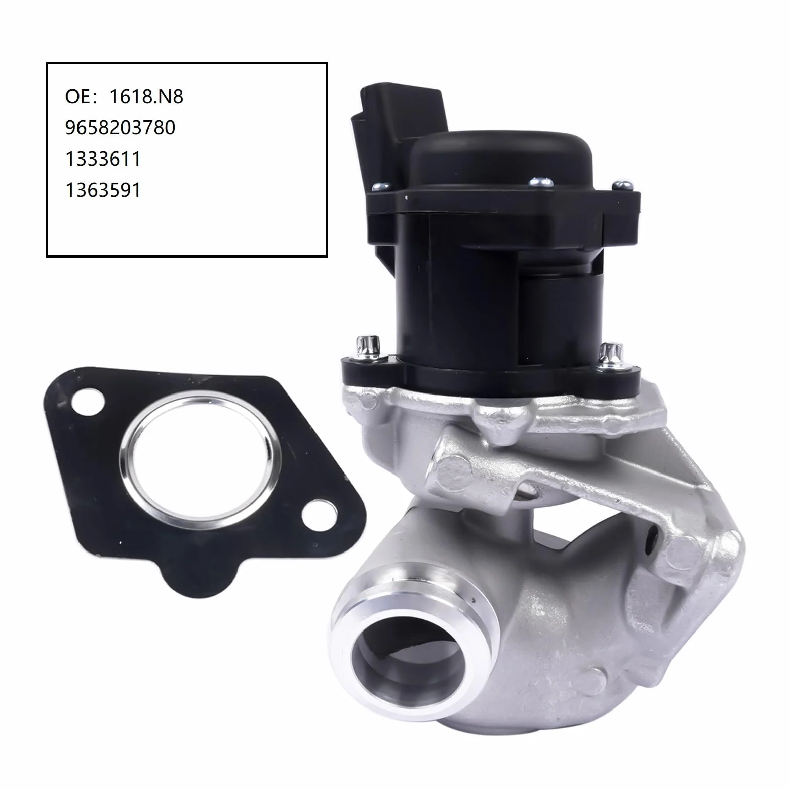 Bisenya Valvola EGR compatibile con 107 206 207 1.4 HDi C1 C2 C3 9658203780 1333611 1363591
