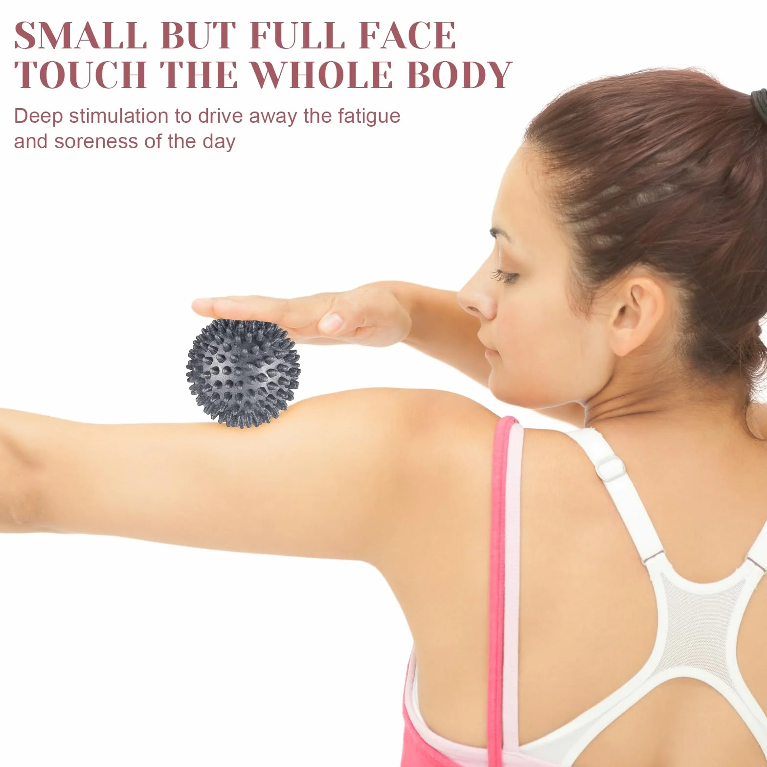 Palline Massaggio 7 cm Riccio per Punti Trigger, Alleviare Stress, Schiena, Piedi, Recupero Muscolare