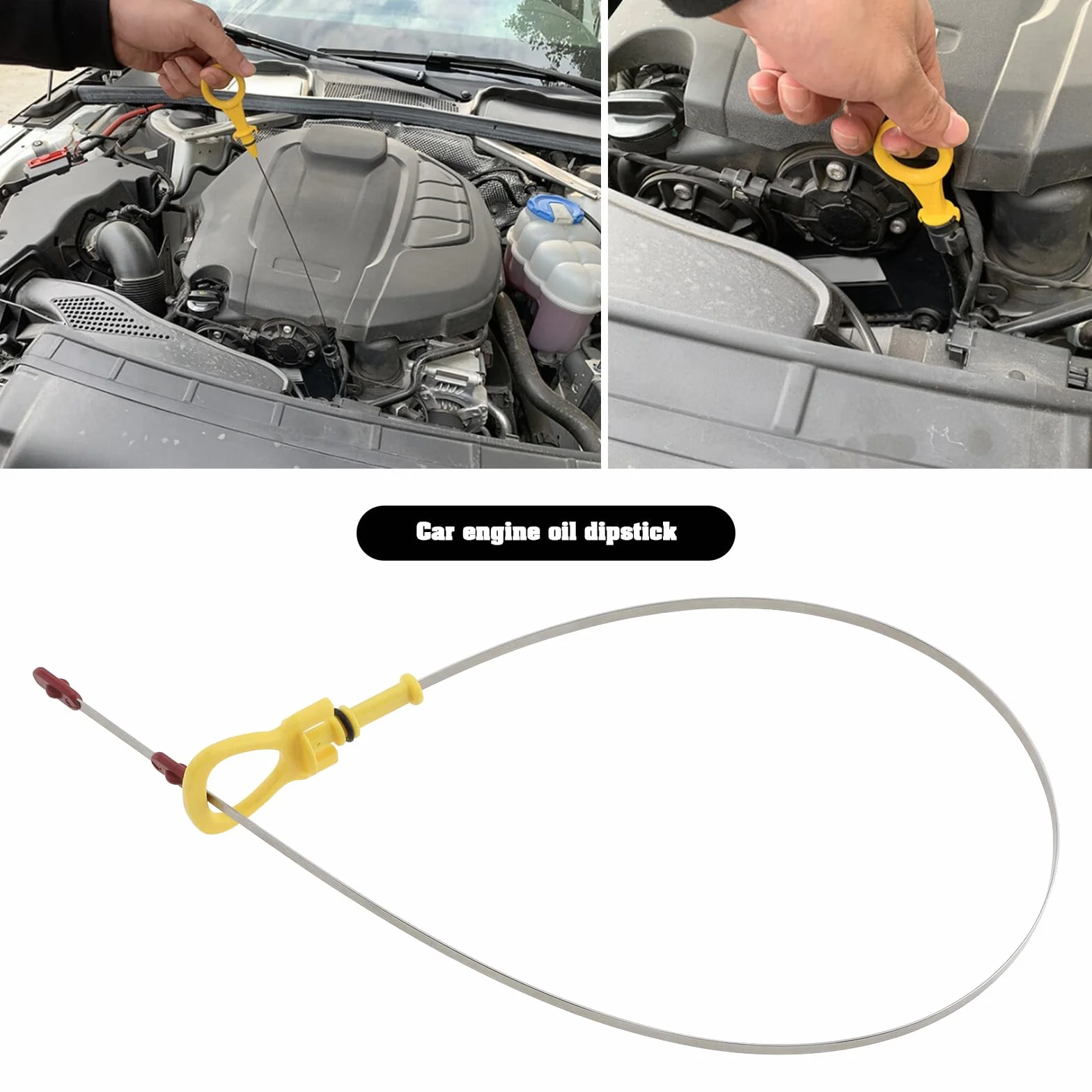 Asta di Livello del Motore 673 mm Compatibile con Mercedes Classe E, C, GLK, SLC, SLK 48378, 8001038, 408917
