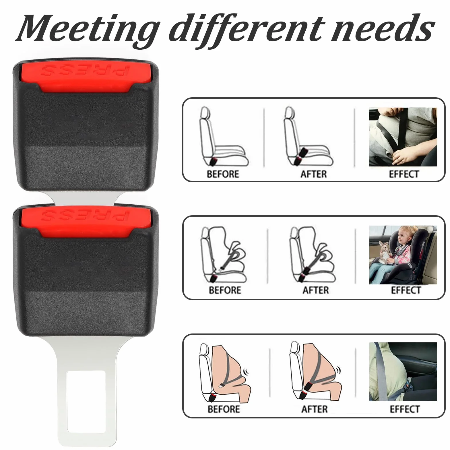 2 pezzi accessori per auto 3,43 IN/8,7 cm, accessori auto universali, ricambi auto adatti per la maggior parte dei veicoli