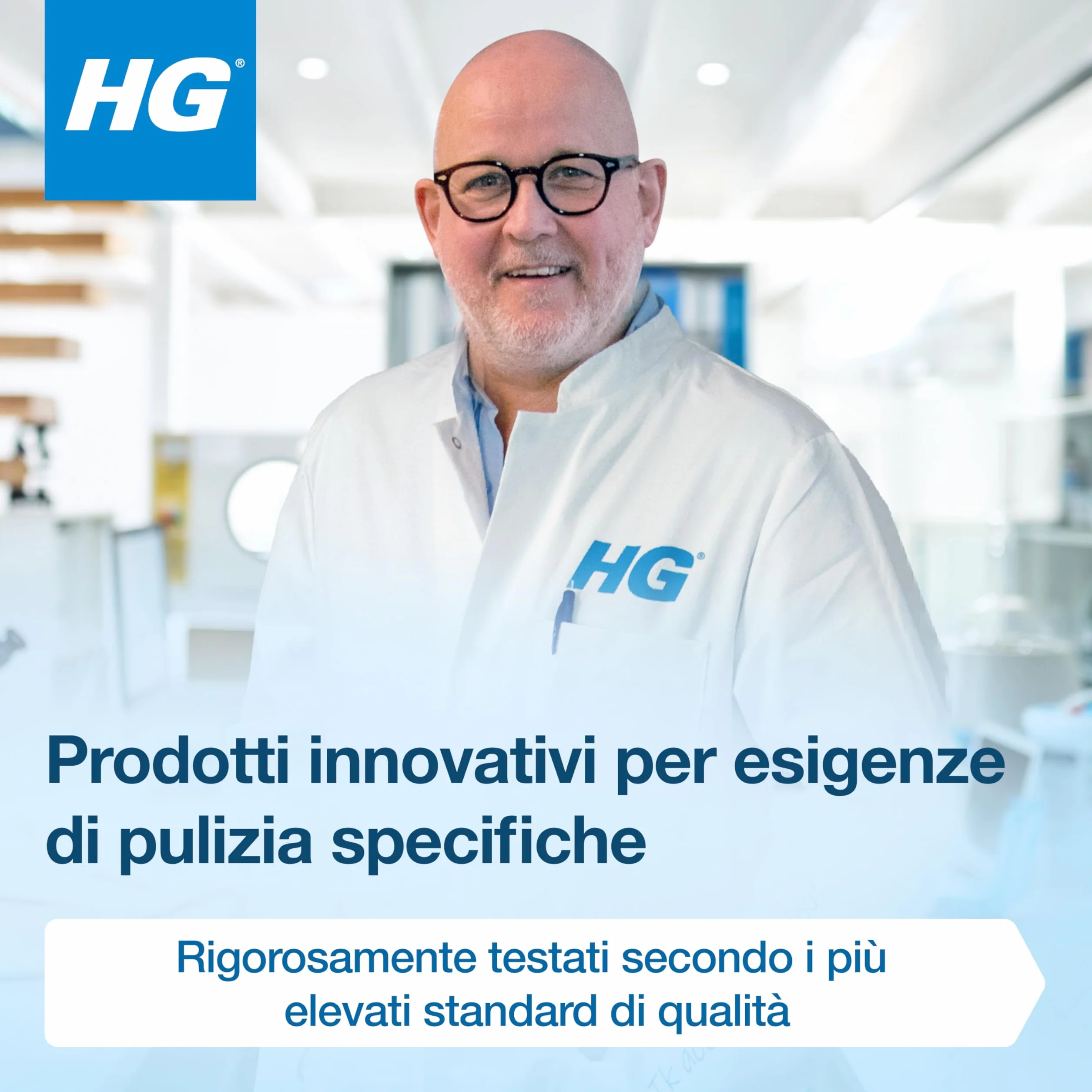 HG Detergente per Vetri Concentrato 500ml Lucentezza Senza Aloni
