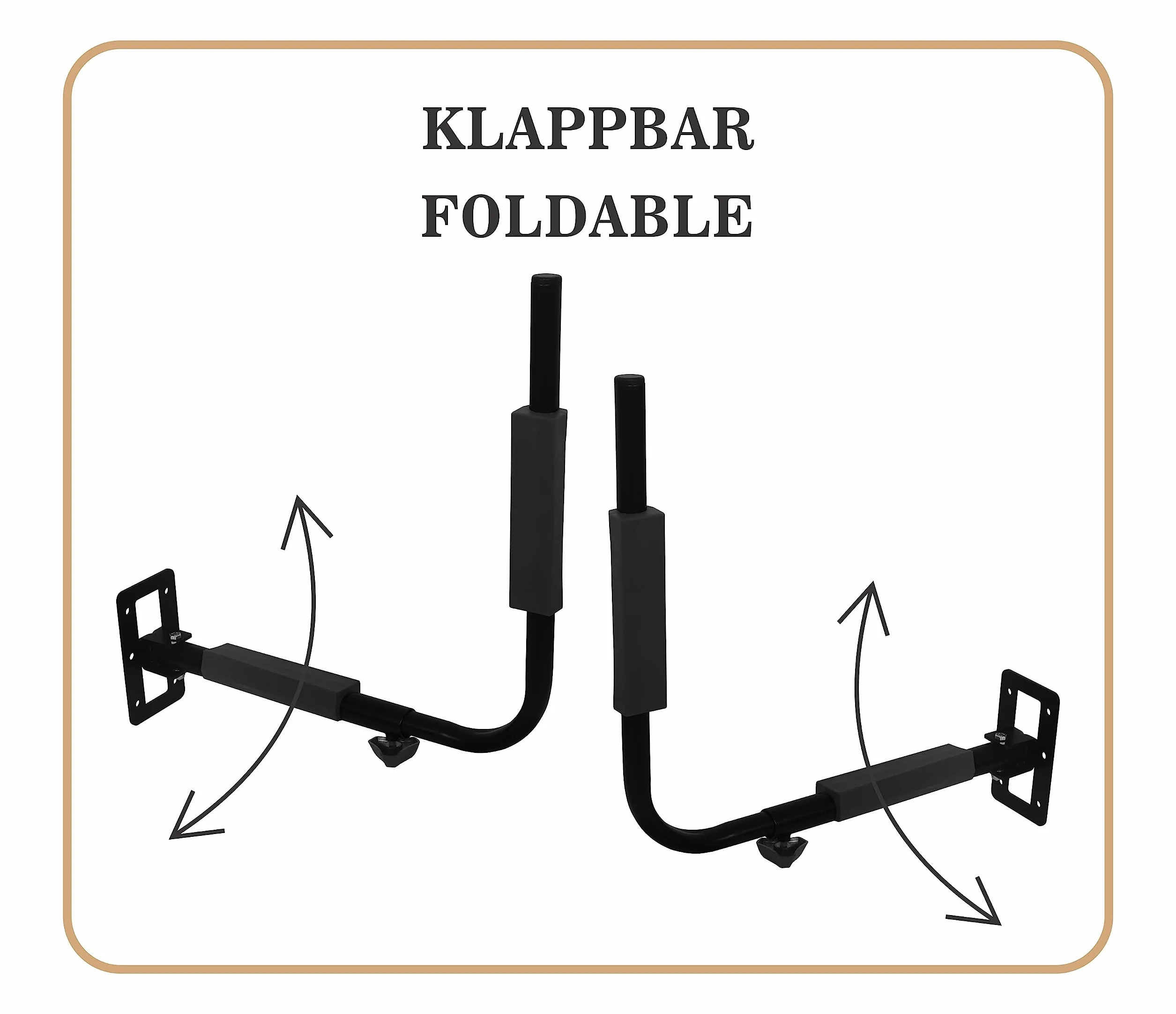Supporto da parete per box da tetto [Fino a 52 cm di altezza, 40kg capacità di carico, Distanza regolabile in continuo, Inclusi tasselli/Viti per il montaggio]