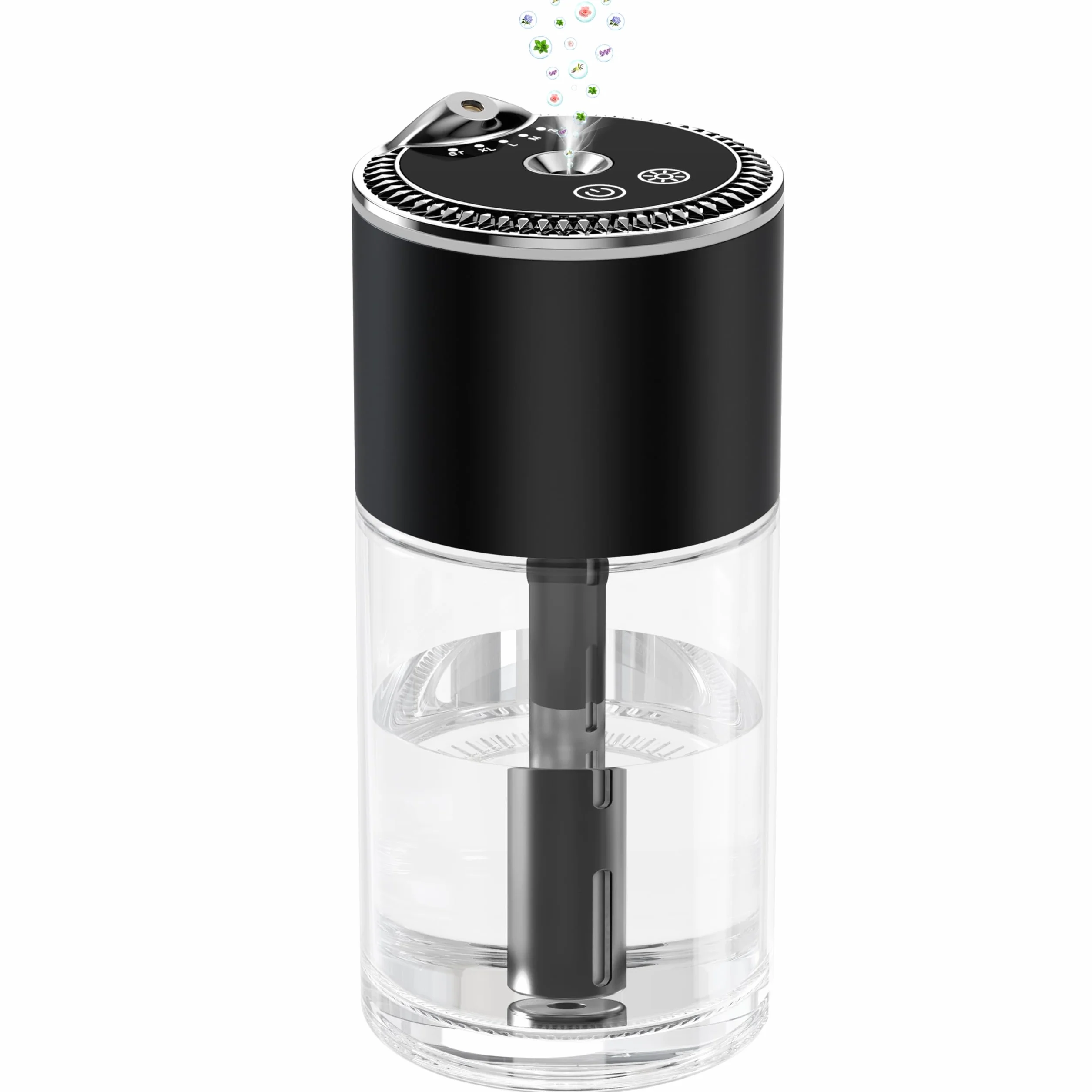 Diffusore per oli essenziali 250 ml con luce a cielo stellato Nero