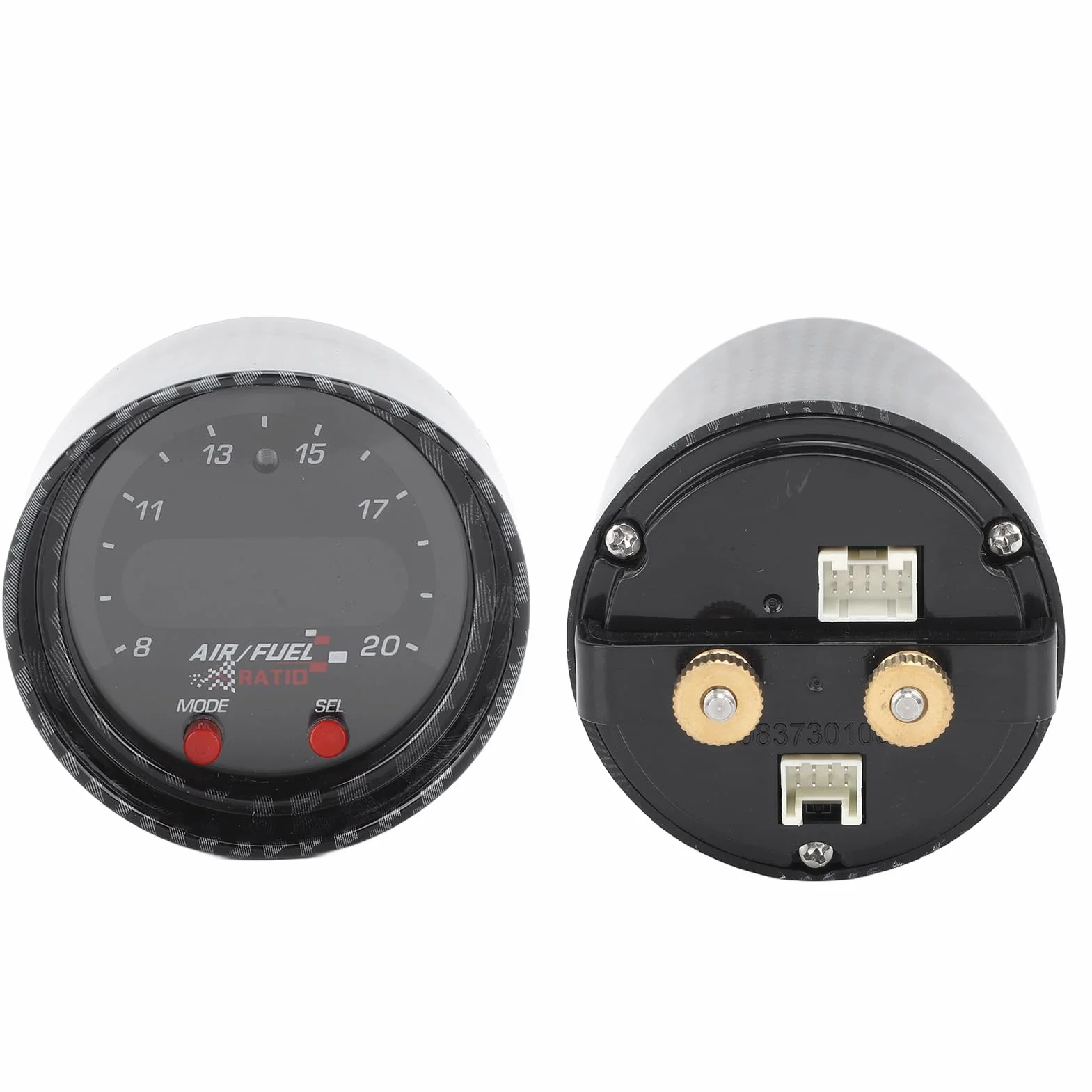 Kit Manometro UEGO a Banda Larga 30-0300 Display Rapporto Carburante Aria 52mm Indicatore di Controllo Sensore UEGO AFR a Banda Larga con Oscuramento Automatico