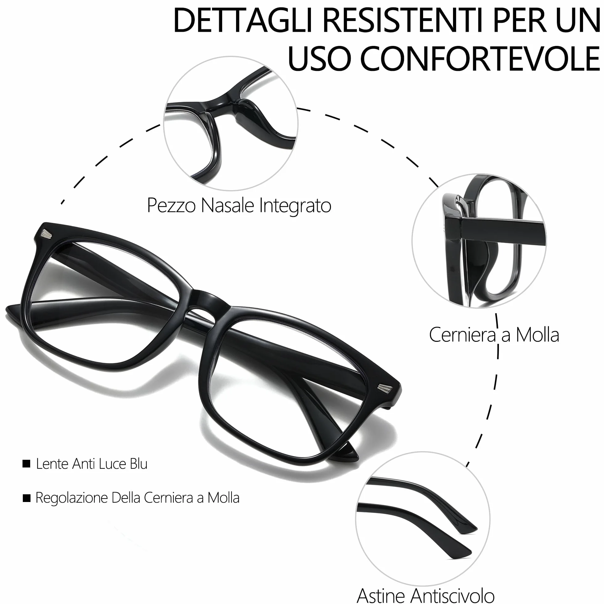 Occhiali da lettura donna protezione luce blu 3 paia