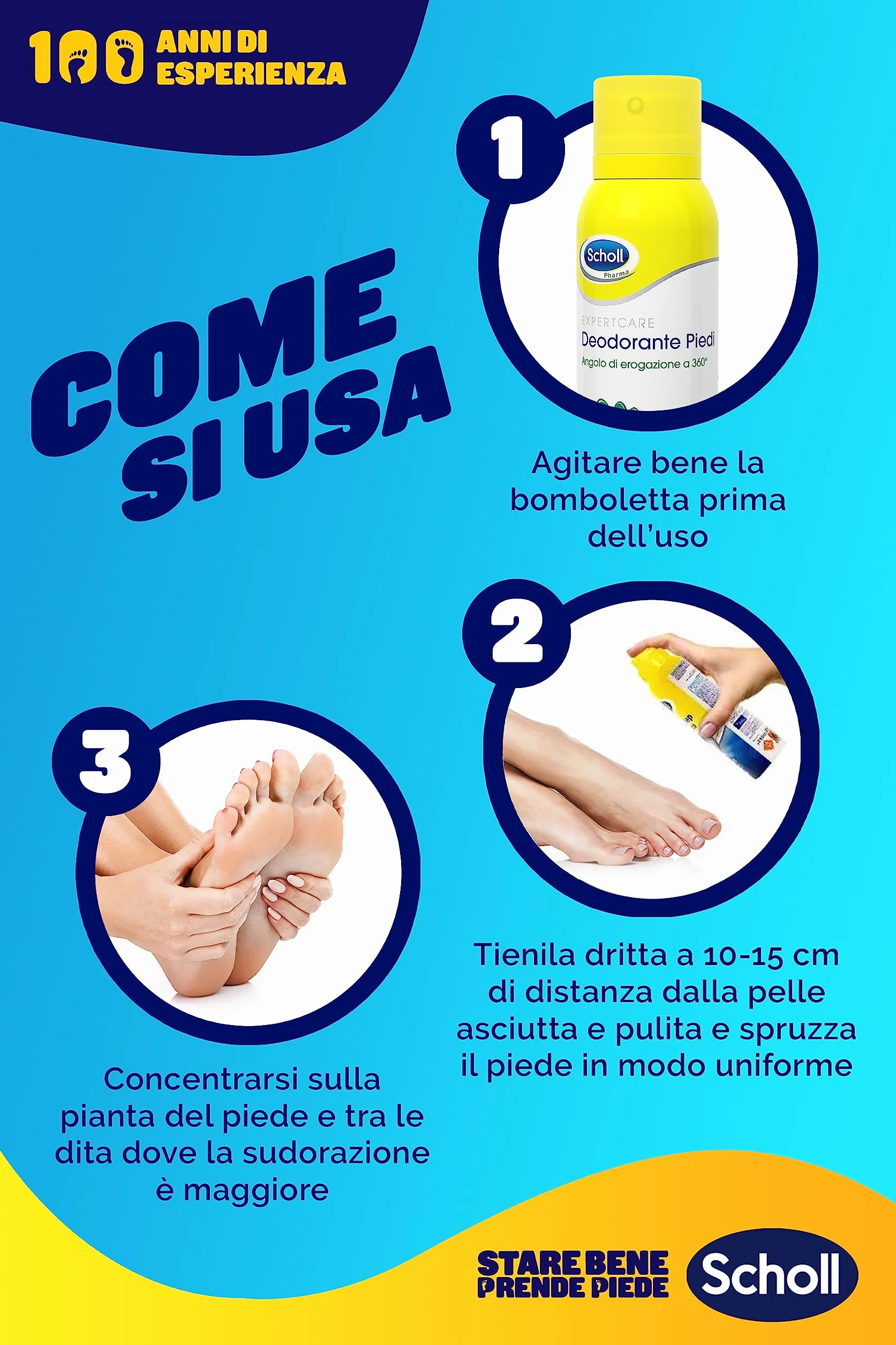 Scholl Pharma Deodorante Spray Piedi Antiodore 48h 150ml