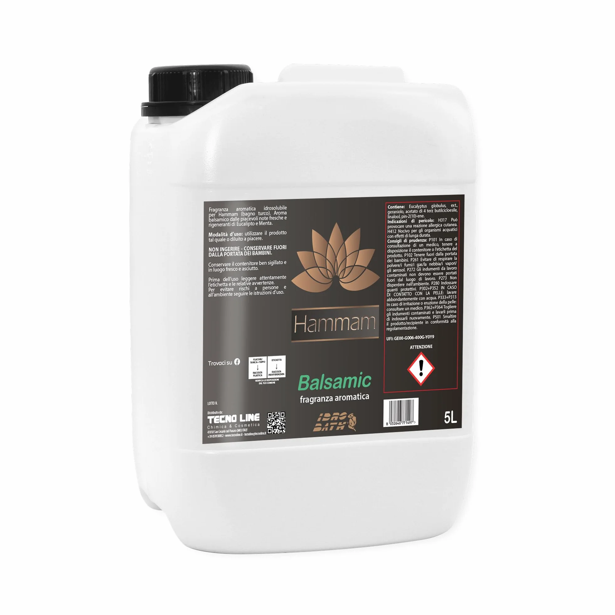 Fragranza Aromatica Concentrata BALSAMIC 5 LT Profumi per Hammam e Bagno Turco