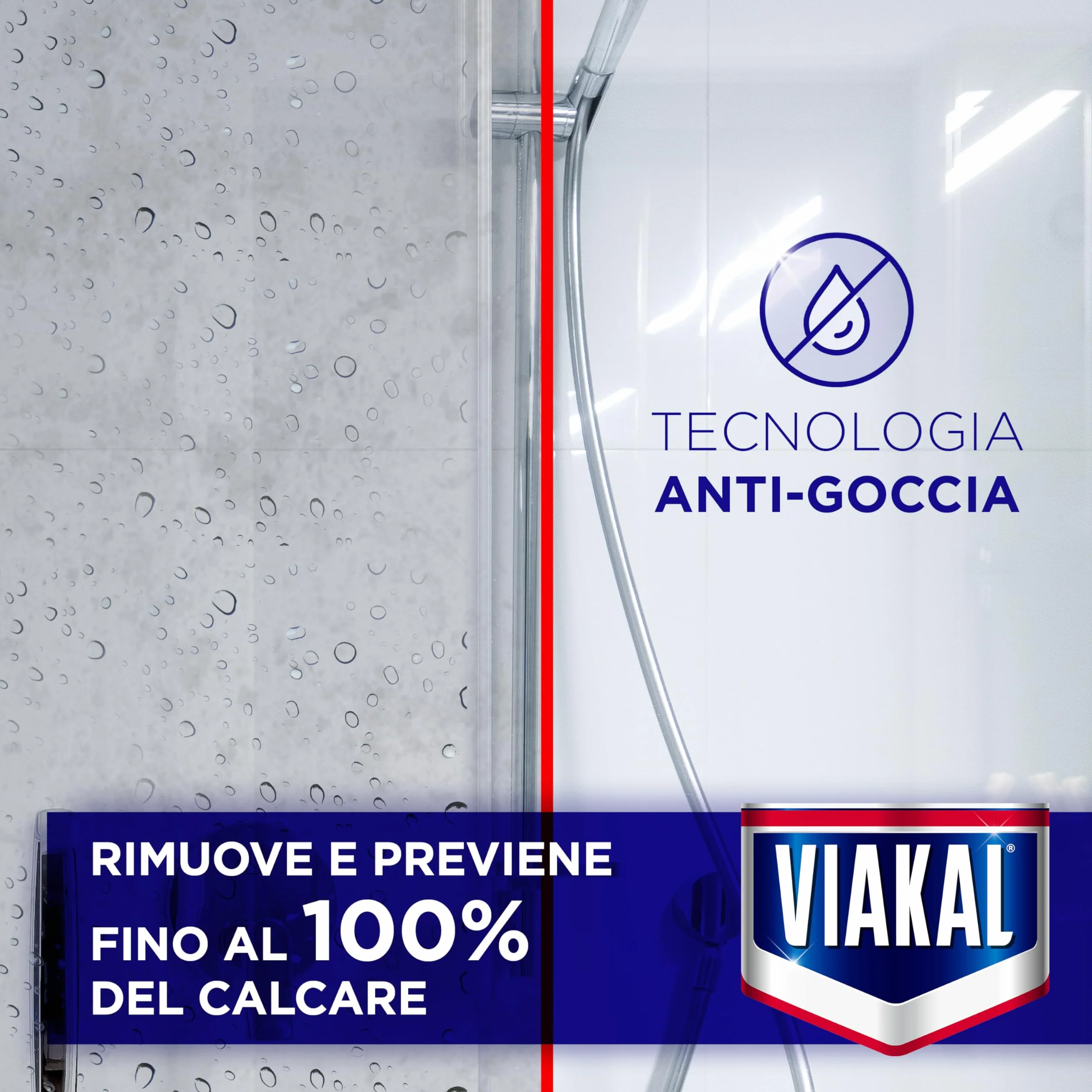 Viakal Spray Anticalcare XXL 800ml Fresco Profumo Anti-Goccia