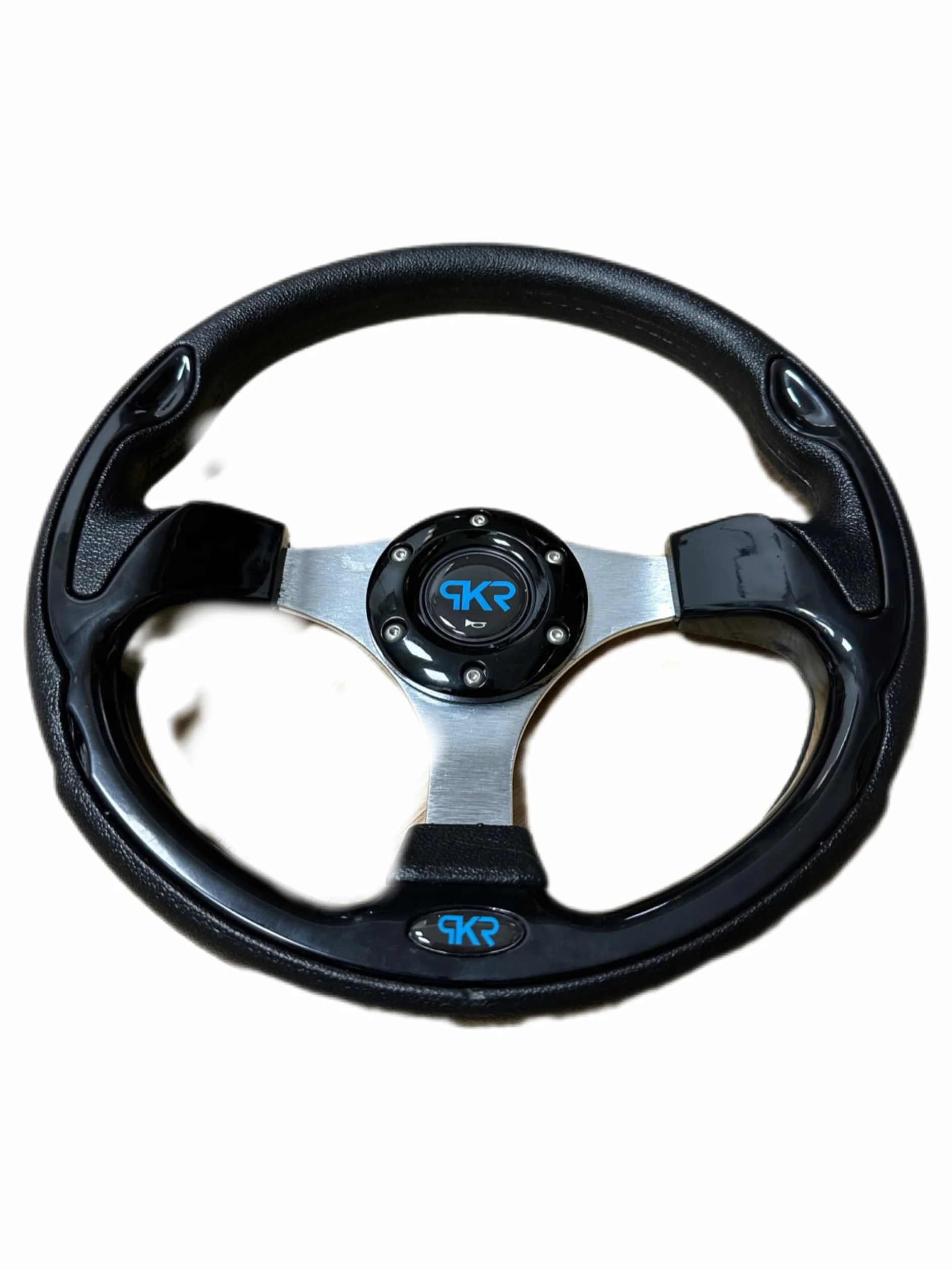 Volante Tuning Nero Lucido Sportivo Universale Auto Rally