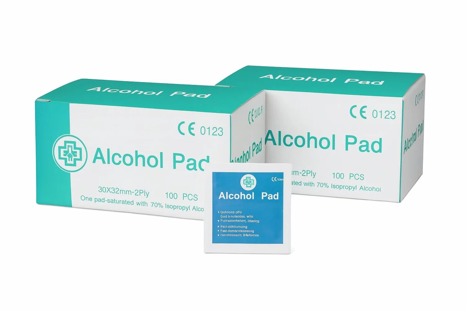 Salviette disinfettanti alcool isopropilico 70% 60x30 mm Alchol Pad 200