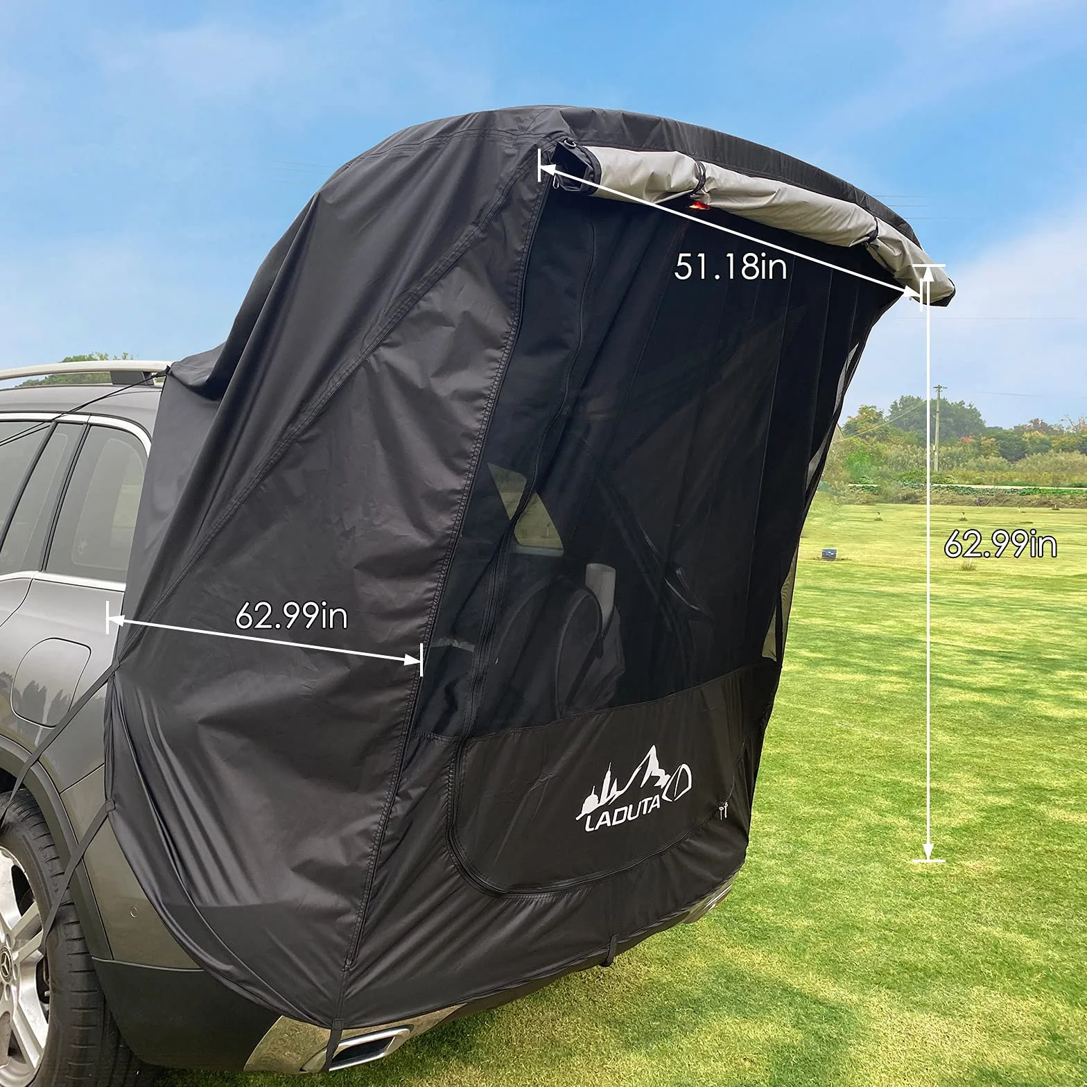 Tenda Parasole per Portellone Posteriore B3 Protezione Solare Impermeabile SUV Campeggio