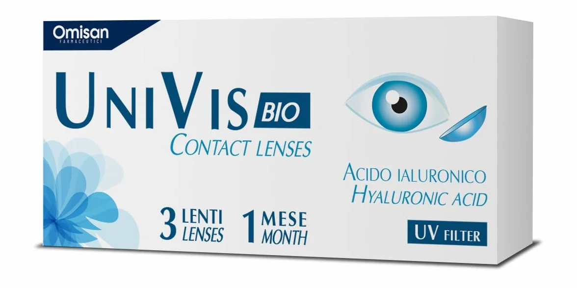 Univis Bio Contact Lenses 3 Lenti Mensili Miopia -3.50