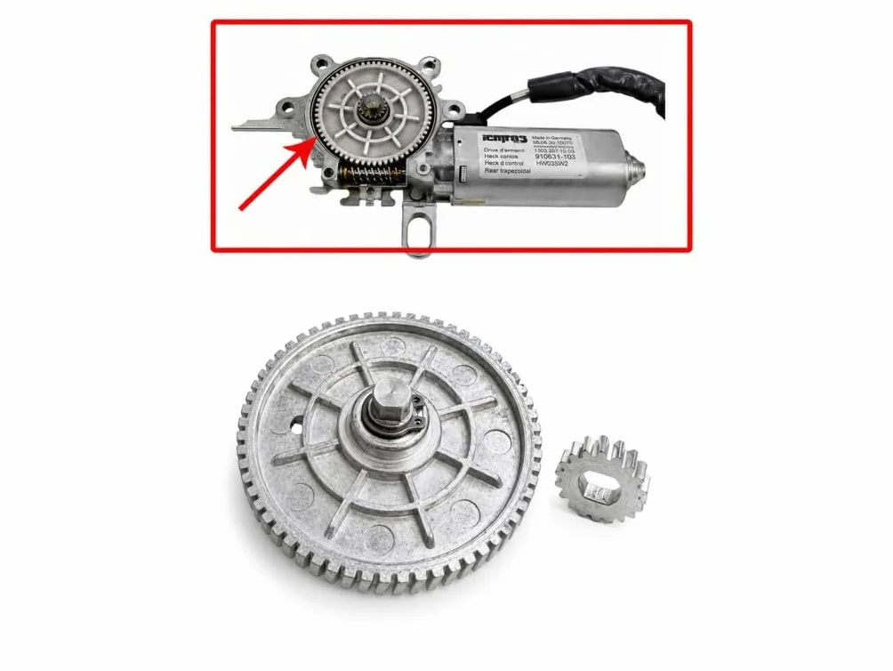 Kit di riparazione dell'ingranaggio del motore del tetto apribile adatto per Mercedes Classe E W211 (2002-2009) ingranaggi in metallo OEM 2038203142