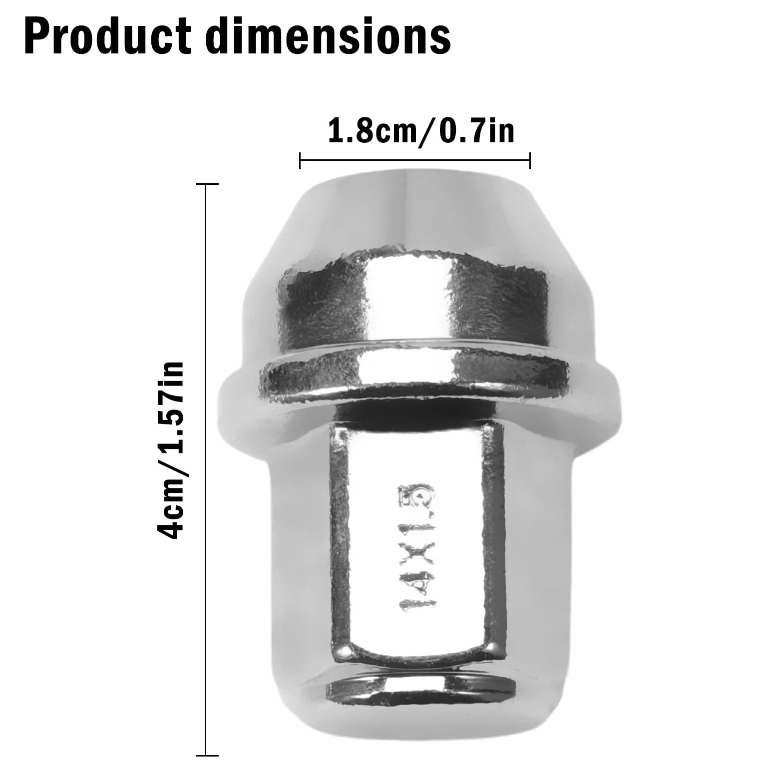 Set di 20 punte per ruota in acciaio inox M14 x 1,5 per Tourneo Transit Custom V362 V363 Bus Kasten. 5196786, 5644266, ACPZ-1012-B