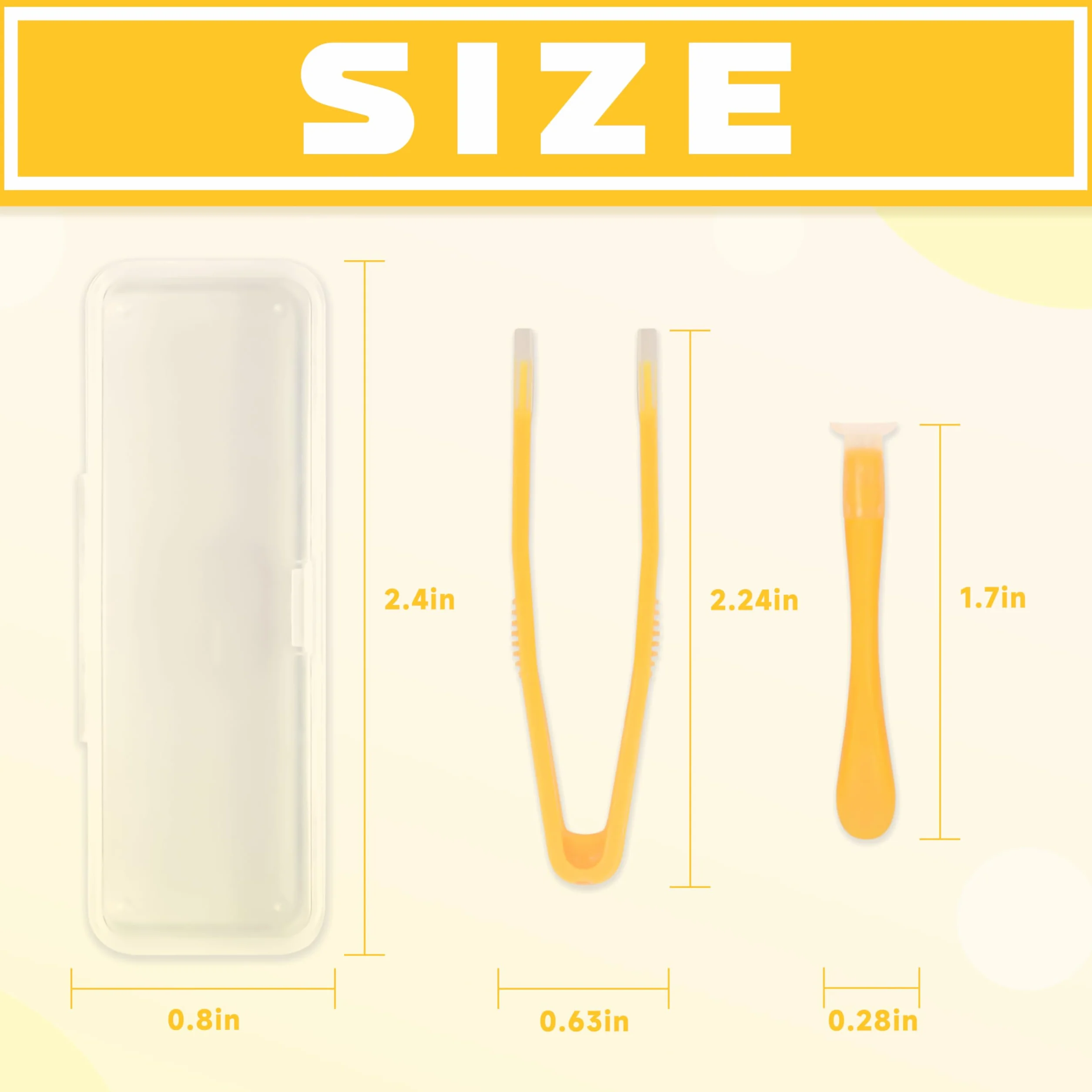 Lasiyanor Set 6 strumenti colorati per rimuovere e inserire lenti a contatto con punta morbida