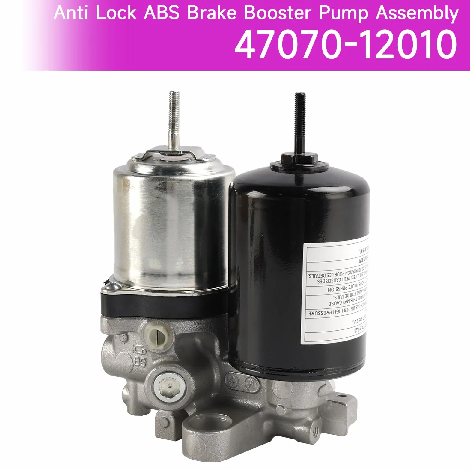 Topteng Anti Lock ABS Brake Booster Pump Assembly 47070-12010 Adatto per Toyota Prius/Corolla, Adatto per Lexus CT200H NX300