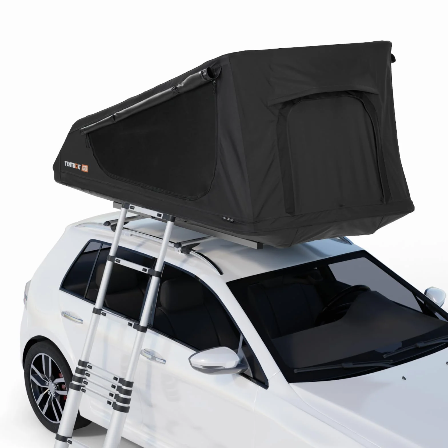 TentBox GO - Tenda da Tetto per Auto Super Leggera - Tenda da Tetto TentBox - Campeggio Quattro Stagioni - ADATTA ALLA MAGGIOR PARTE DELLE AUTO - Design Leggero Premium, Montaggio in 60 Secondi