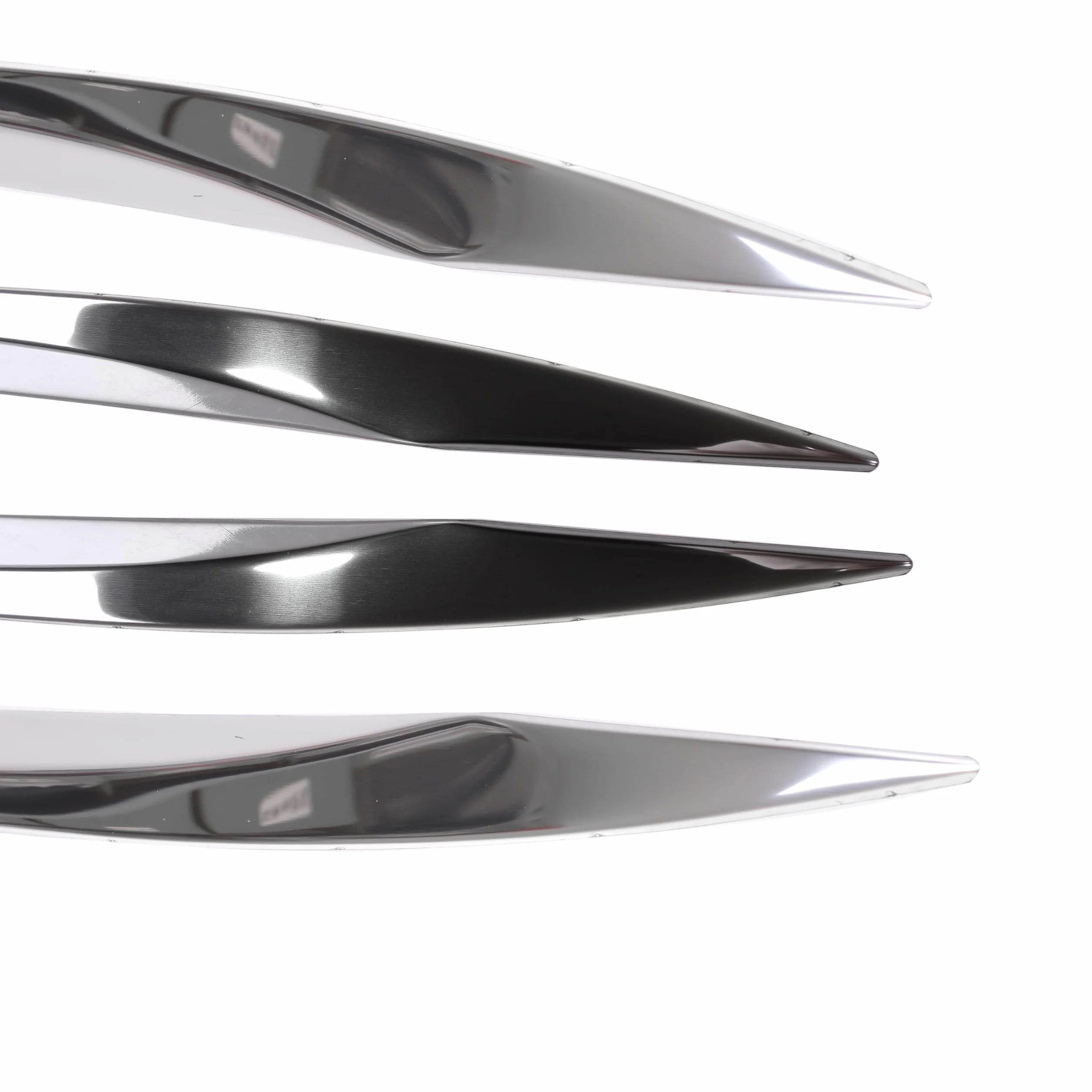 INLY 4 pezzi modanature laterali cromate in acciaio inox compatibili con 3008